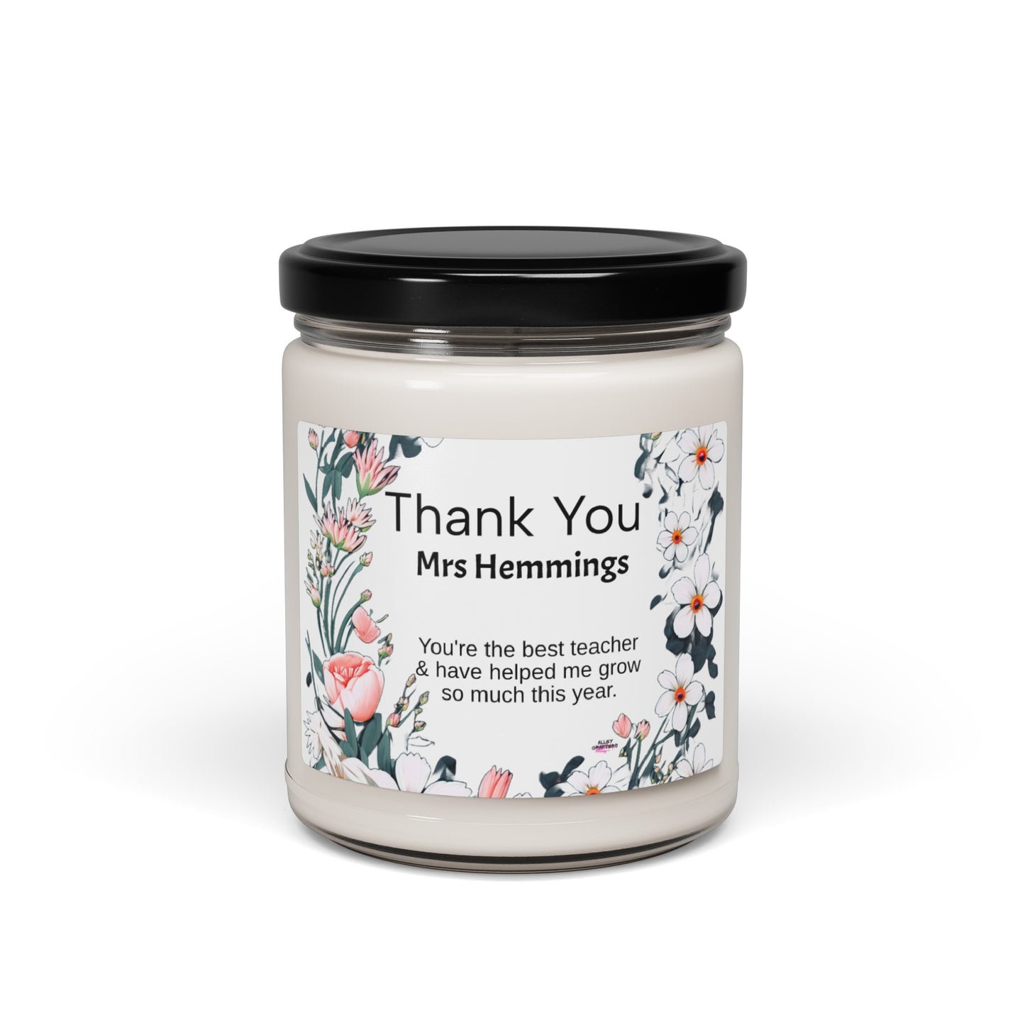 Teacher Gift Appreciation Candle