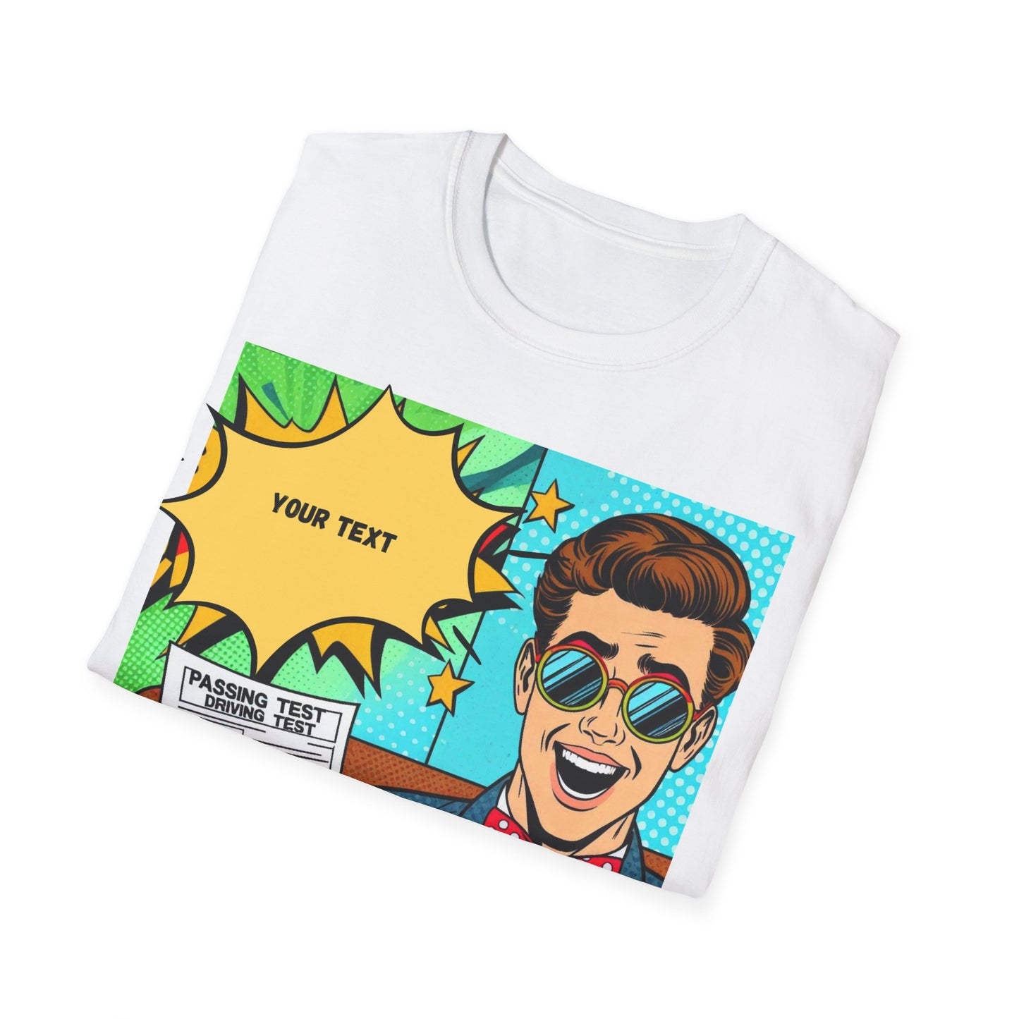 Pop Art T-Shirt - Custom Text Design