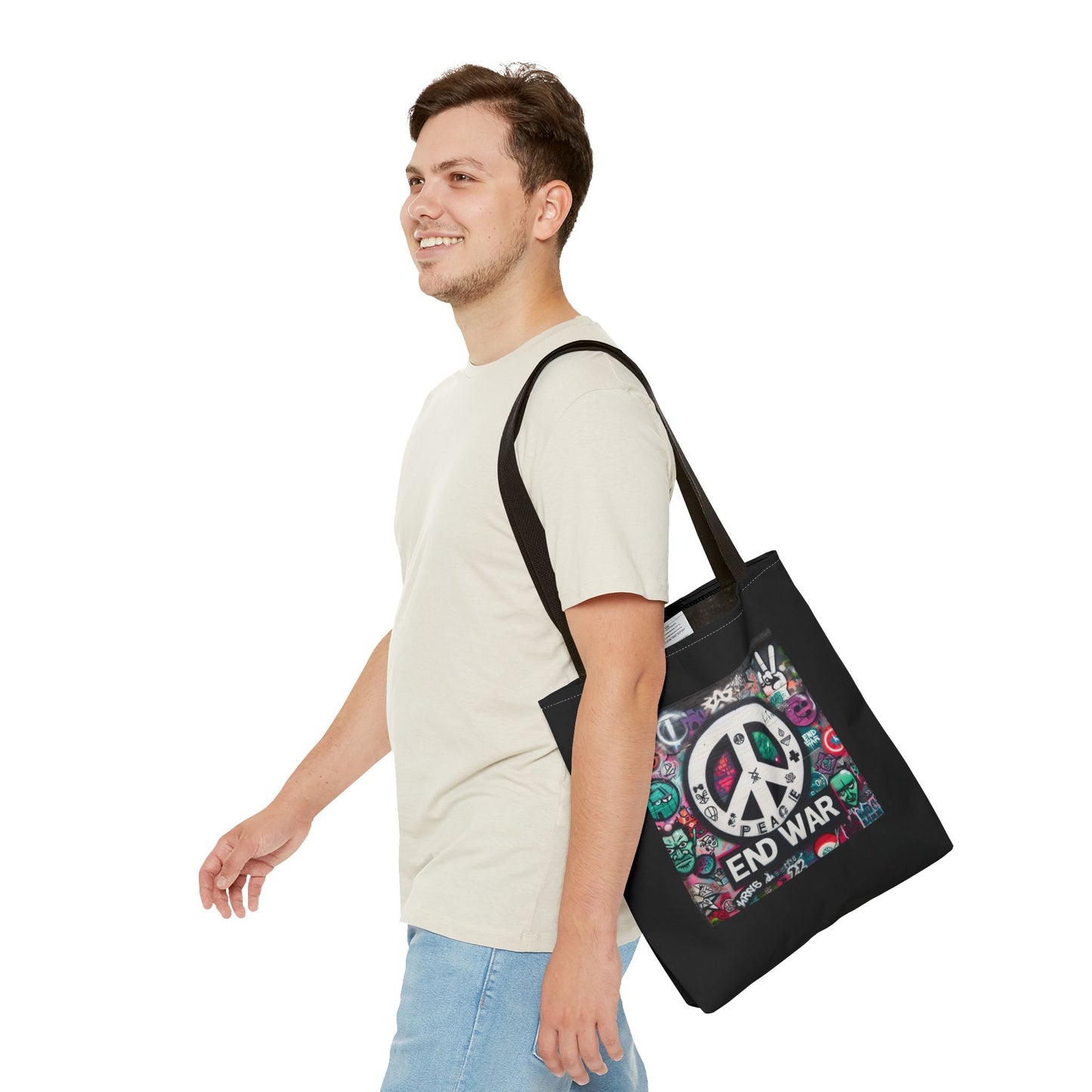 Peace End War Tote Bag - Calm and Tranquil Canvas Tote