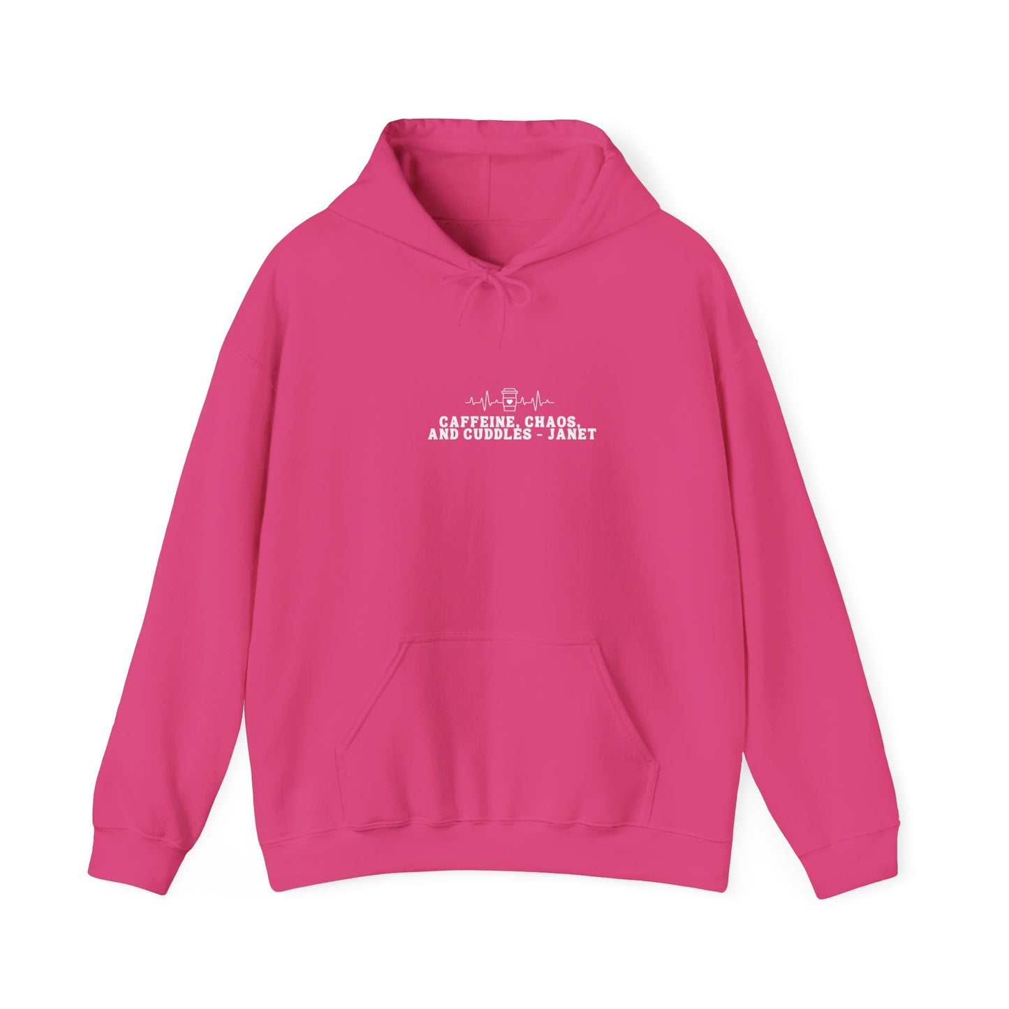 Caffeine, Chaos, and Cuddles Hoodie - Personalised Heavy Blend Sweatshirt