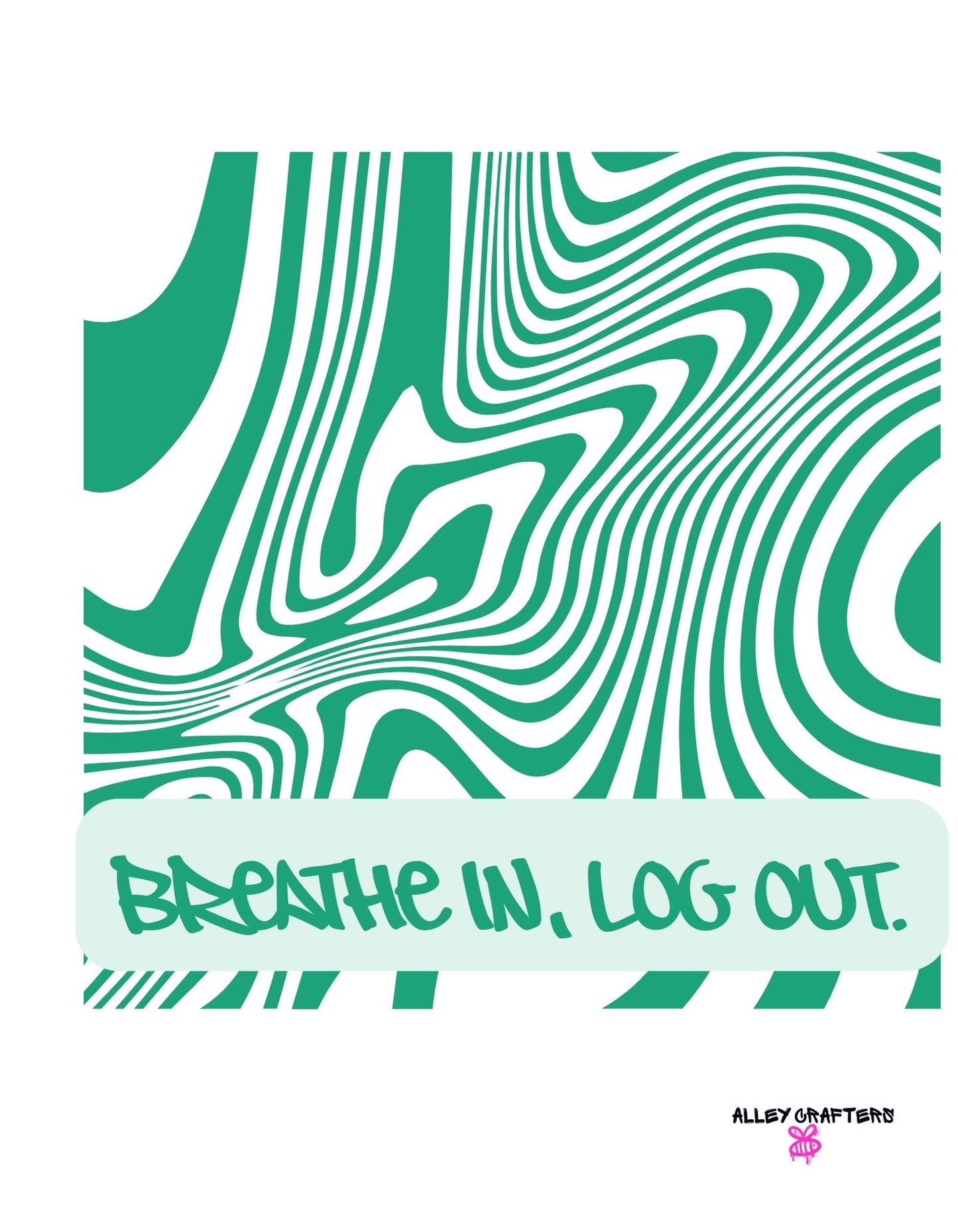 Breathe In, Log Out - Tote Bag