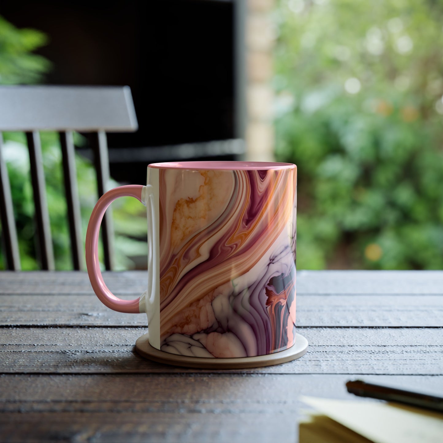 Personalised Marble ink Mugs, 11oz