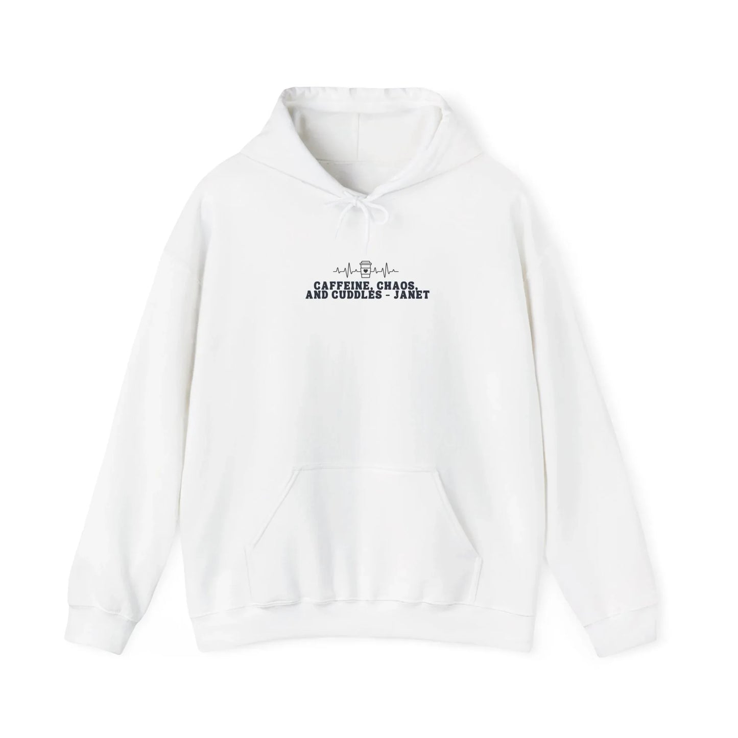 Caffeine, Chaos, and Cuddles Hoodie - Personalised Heavy Blend Sweatshirt - Alley Crafters