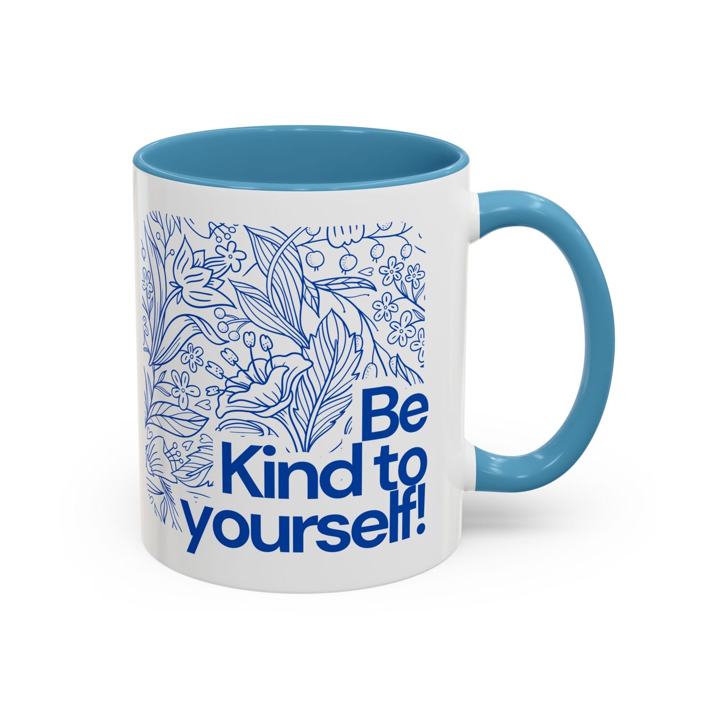 Mug - Accent Coffee Mug (11 oz) - Be Kind to Yourself