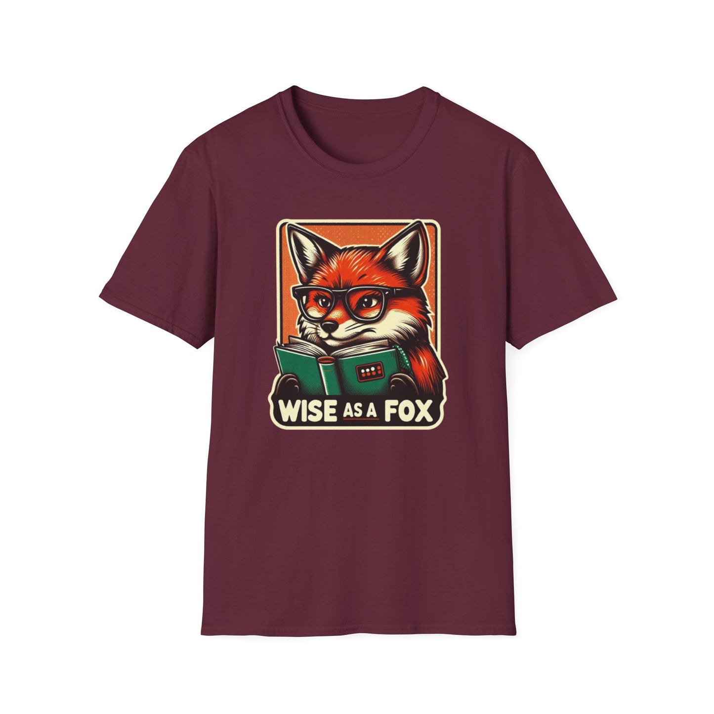 Fox Graphic Tee - Wise as a Fox Unisex Softstyle T-Shirt