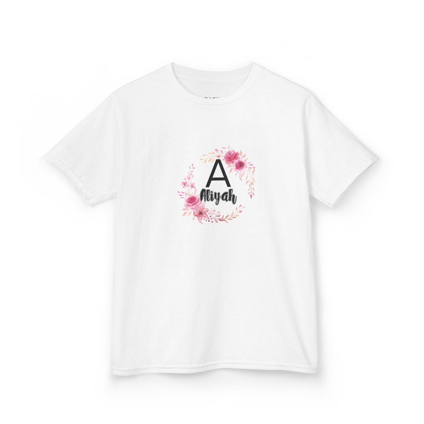 Kids Tee - Personalised Floral Name Shirt for Children