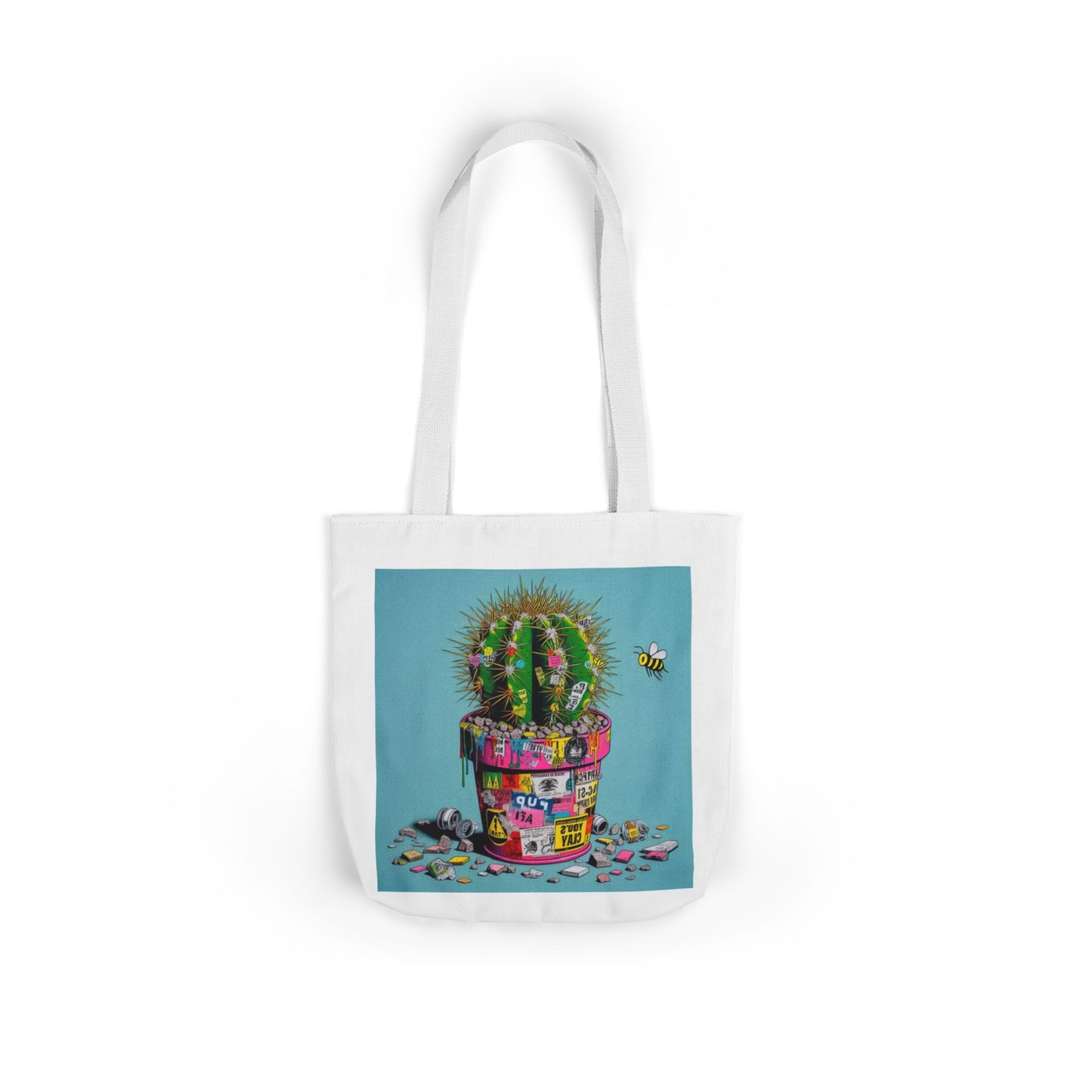 "Cactus in Crisis" – Eco-Art Tote Bag