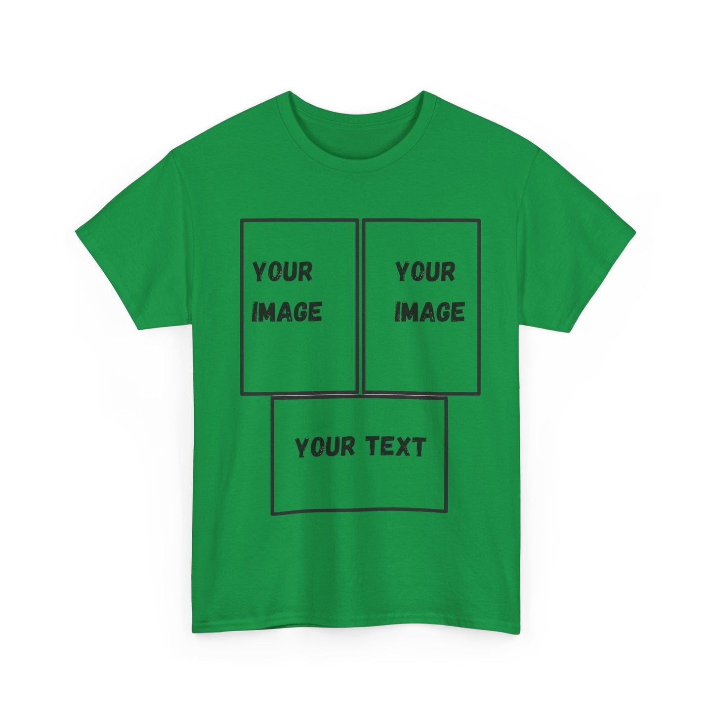 Custom Unisex Heavy Cotton Tee with Text