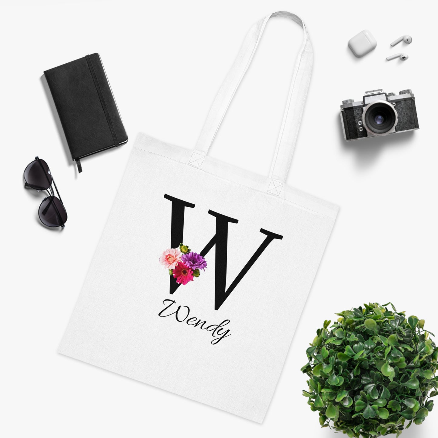 Name/Initial - Cotton Tote
