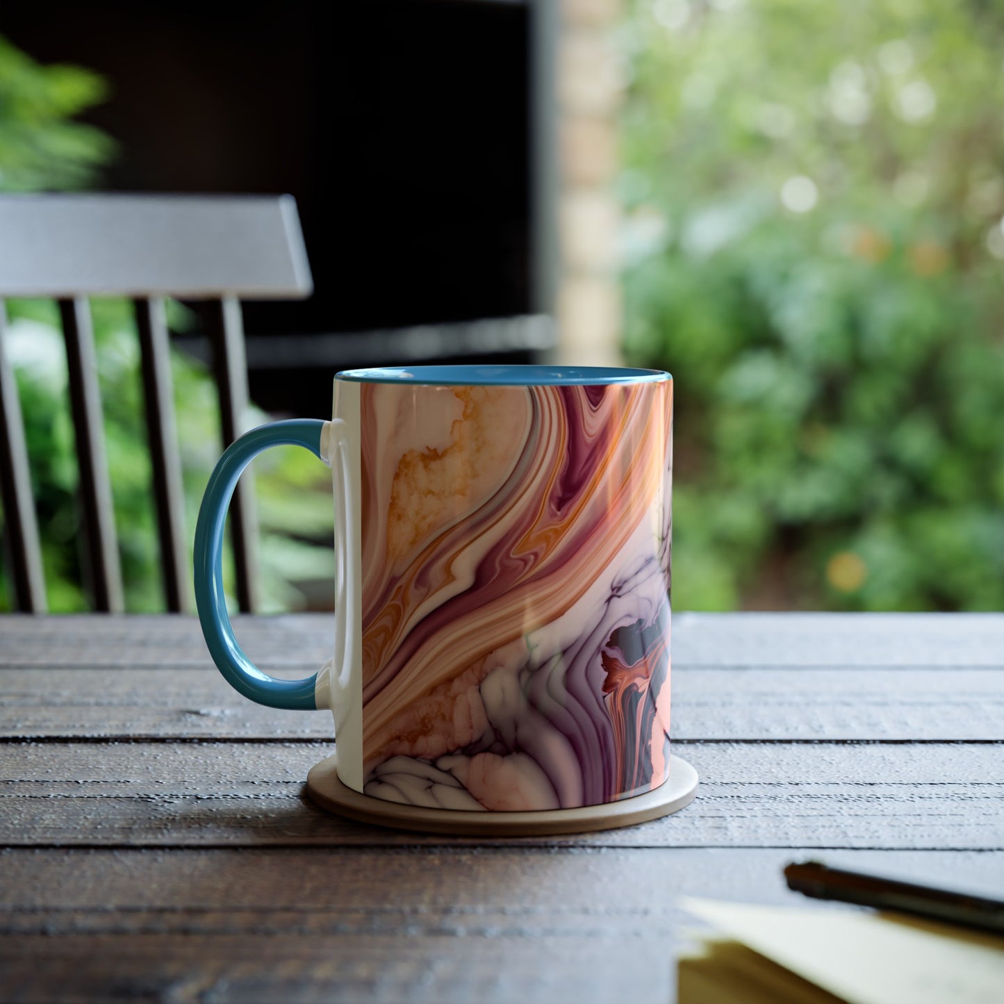 Personalised Marble ink Mugs, 11oz