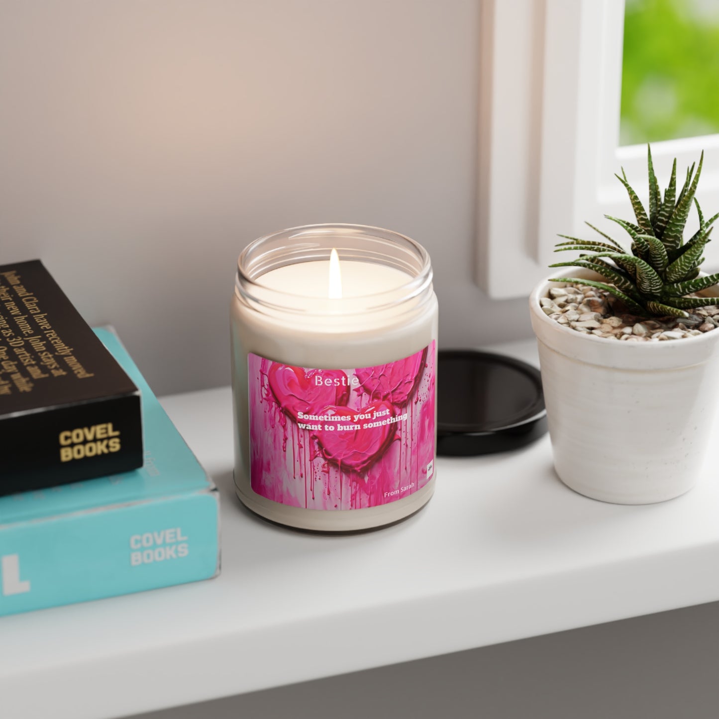 Sometimes you just want to burn something. Scented Soy Candle, 9oz