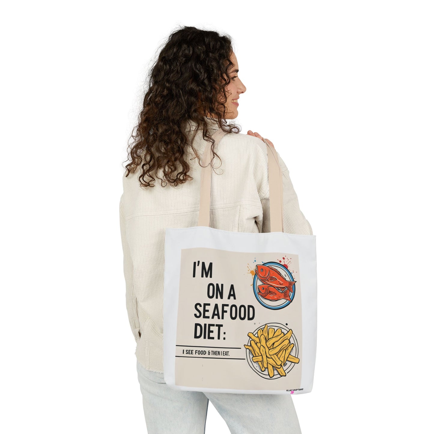Quirky Seafood Diet Tote Bag