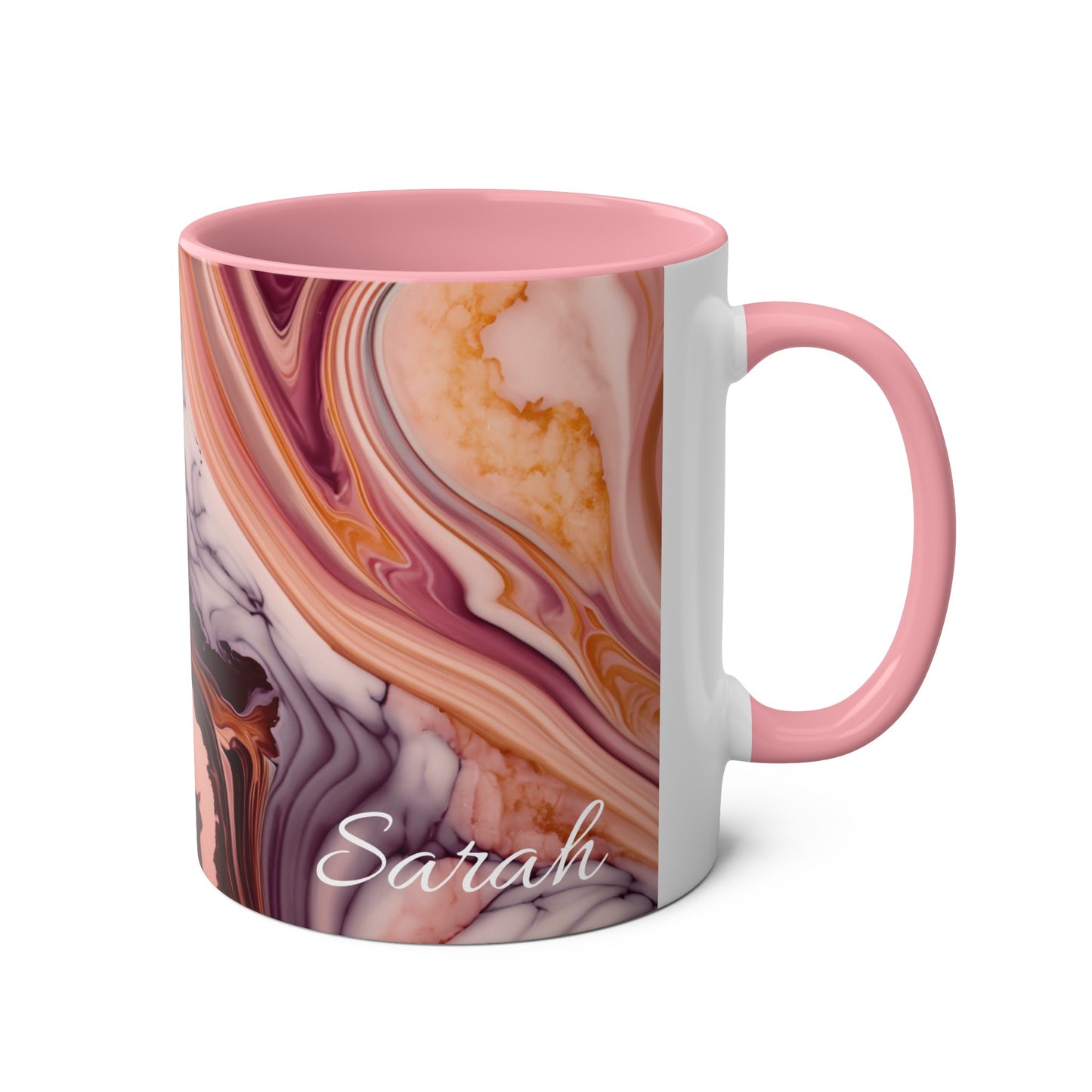 Personalised Marble ink Mugs, 11oz