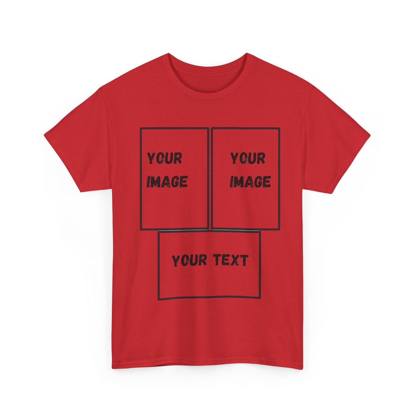 Custom Unisex Heavy Cotton Tee with Text