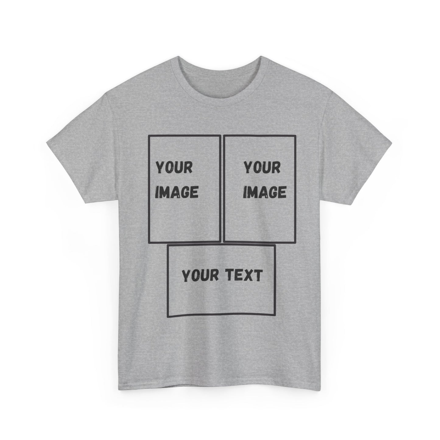 Custom Unisex Heavy Cotton Tee with Text