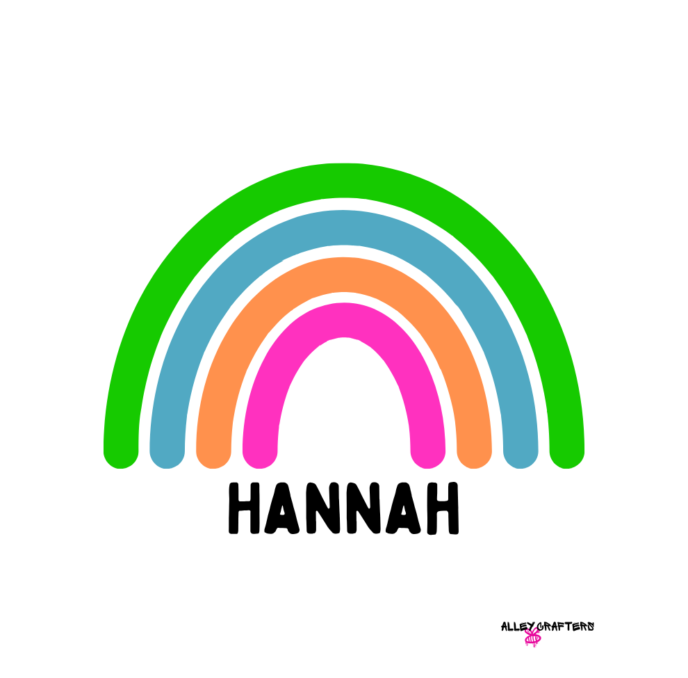 Personalised Rainbow Mug