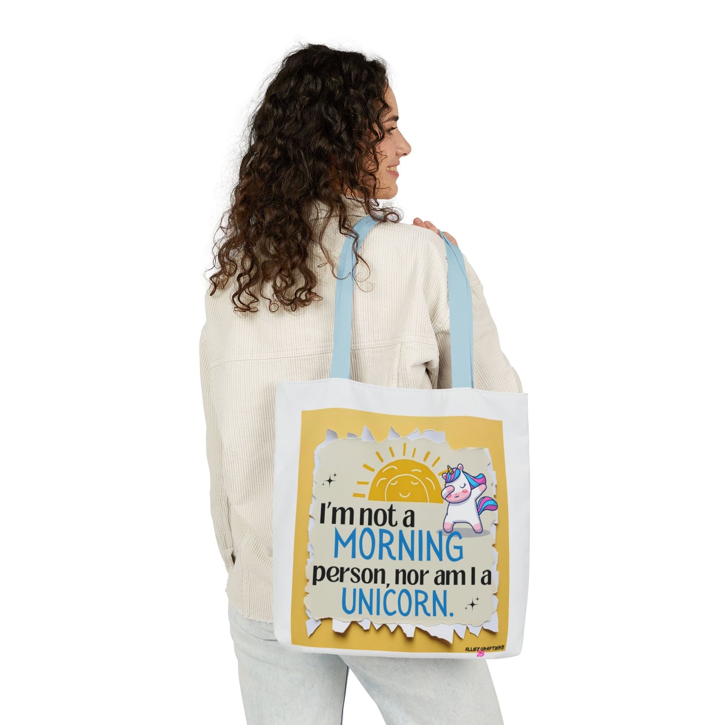 Funny Unicorn Canvas Tote Bag