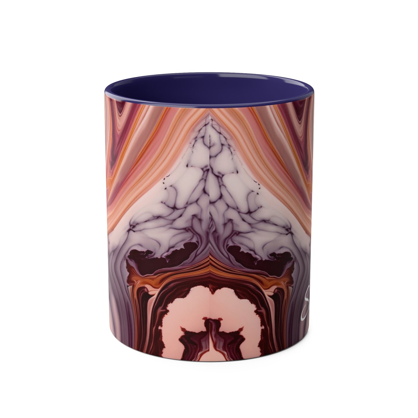 Personalised Marble ink Mugs, 11oz