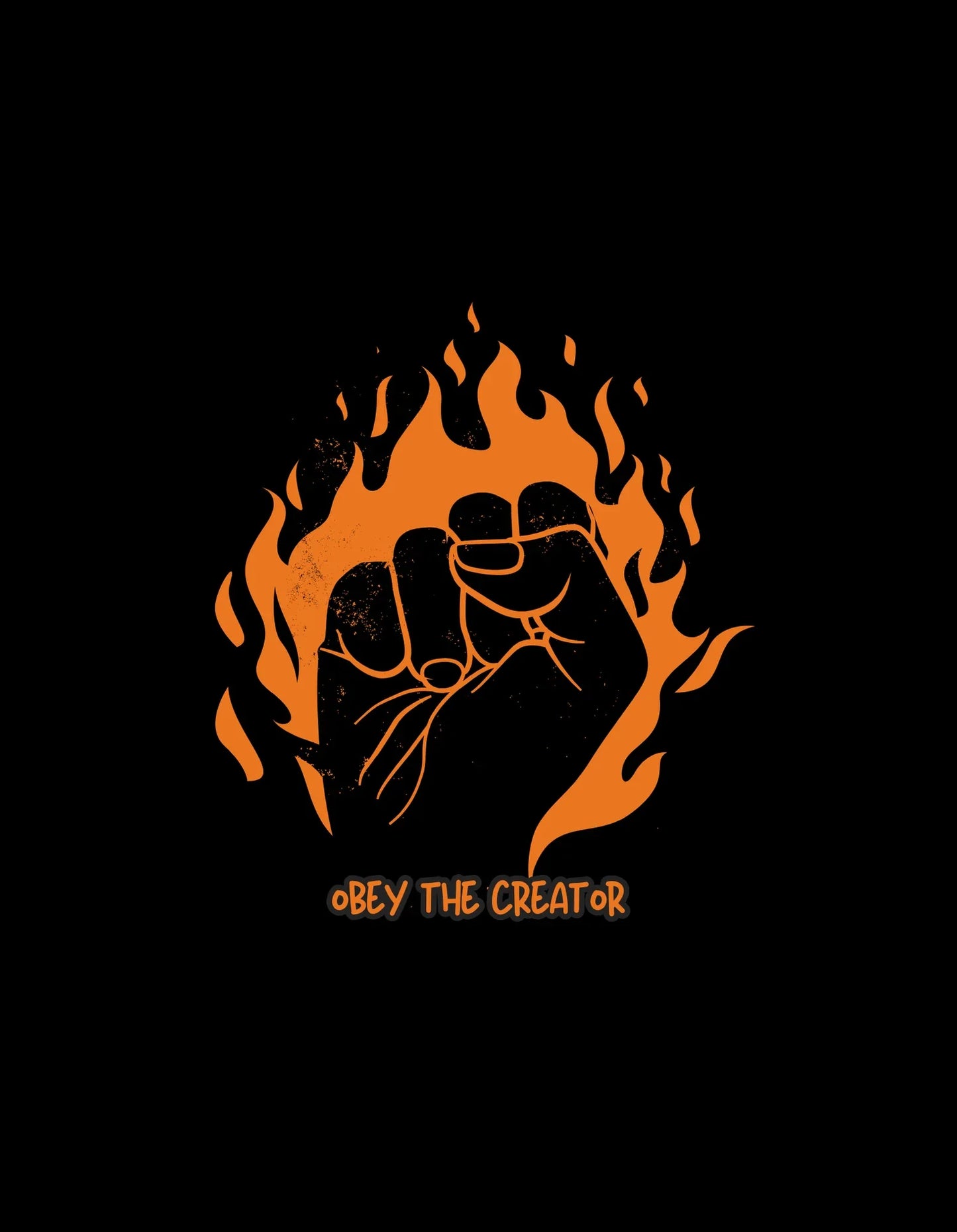 Hooded Sweatshirt - Obey the Creator Design - Alley Crafters