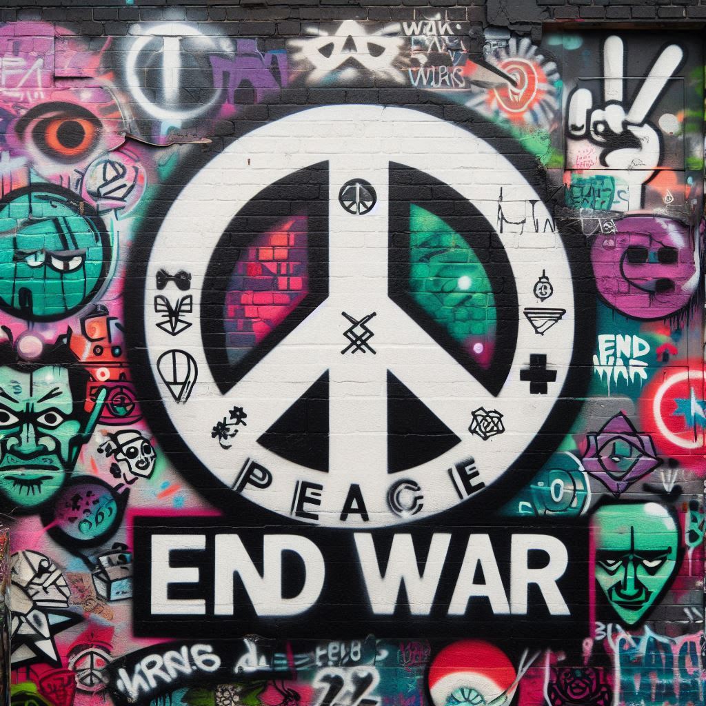 Peace End War Tote Bag - Calm and Tranquil Canvas Tote