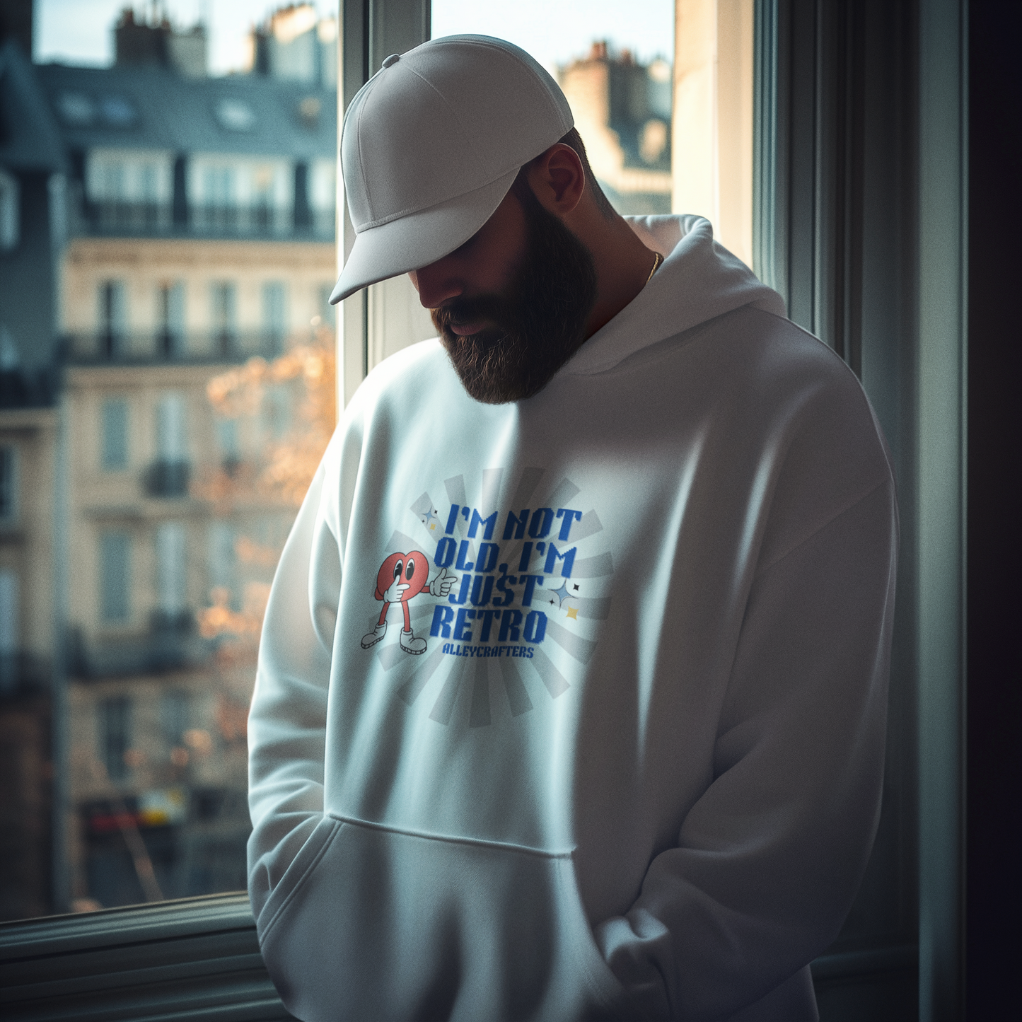 Retro Hoodie - I'm not old, I'm just retro