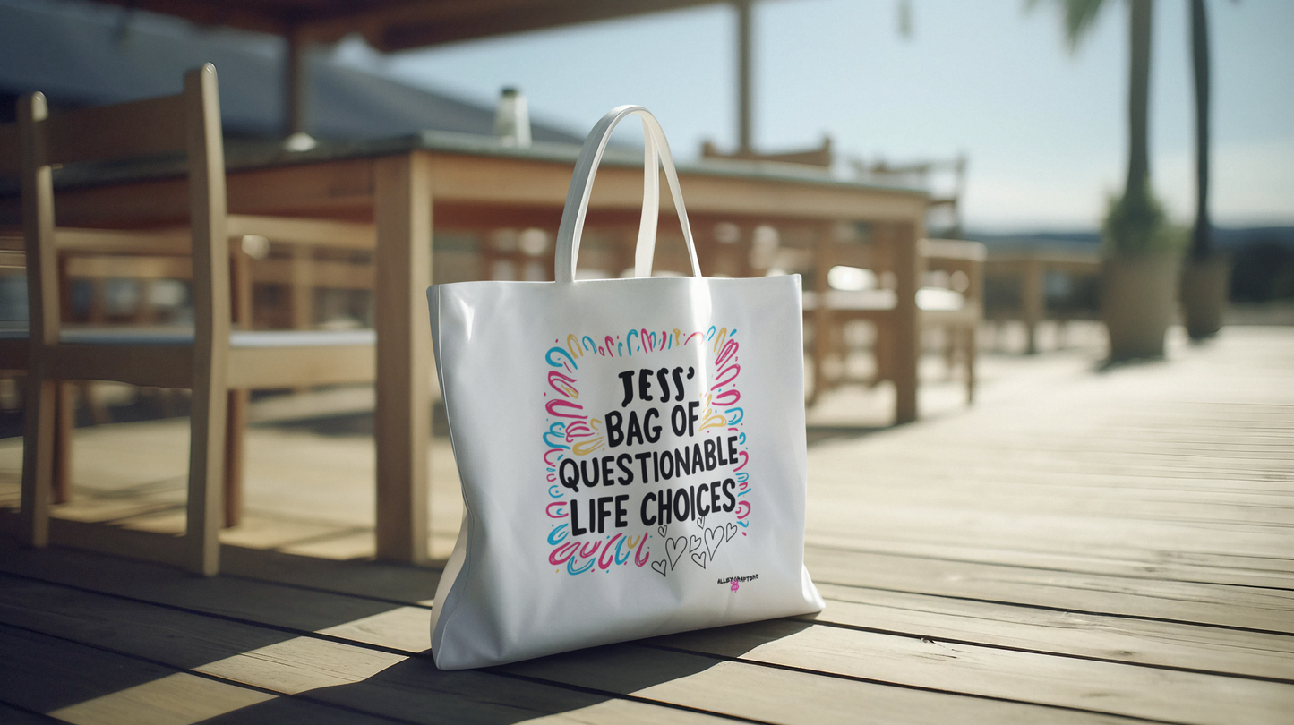 (Name) Bag of Questionable Life Choices' - Tote