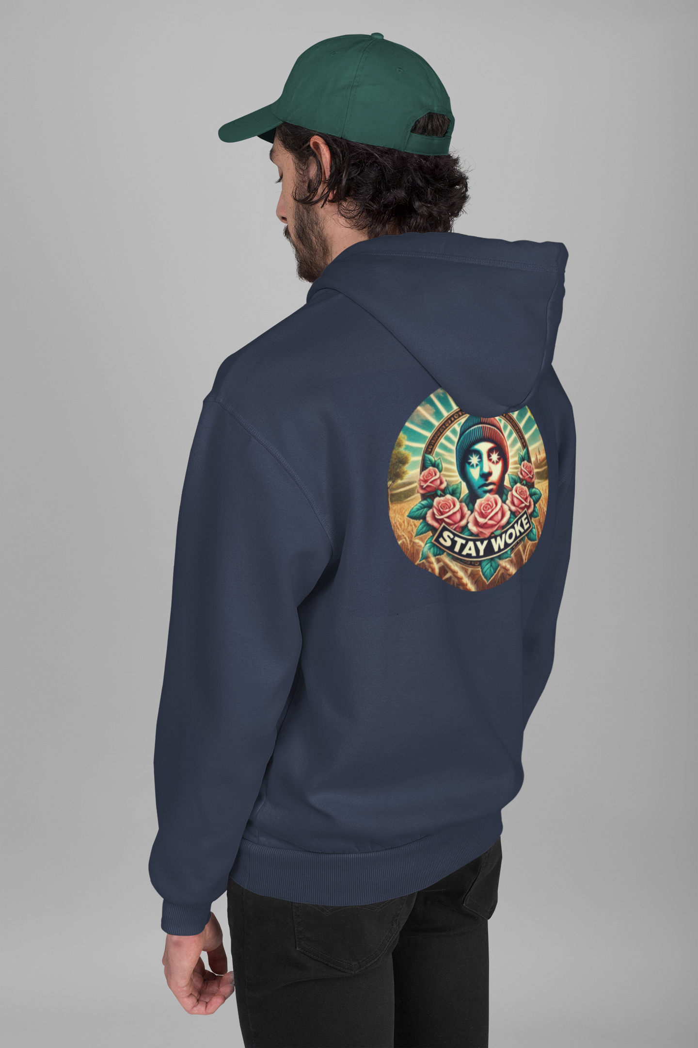 Hooded Sweatshirt - 'Stay Woke'