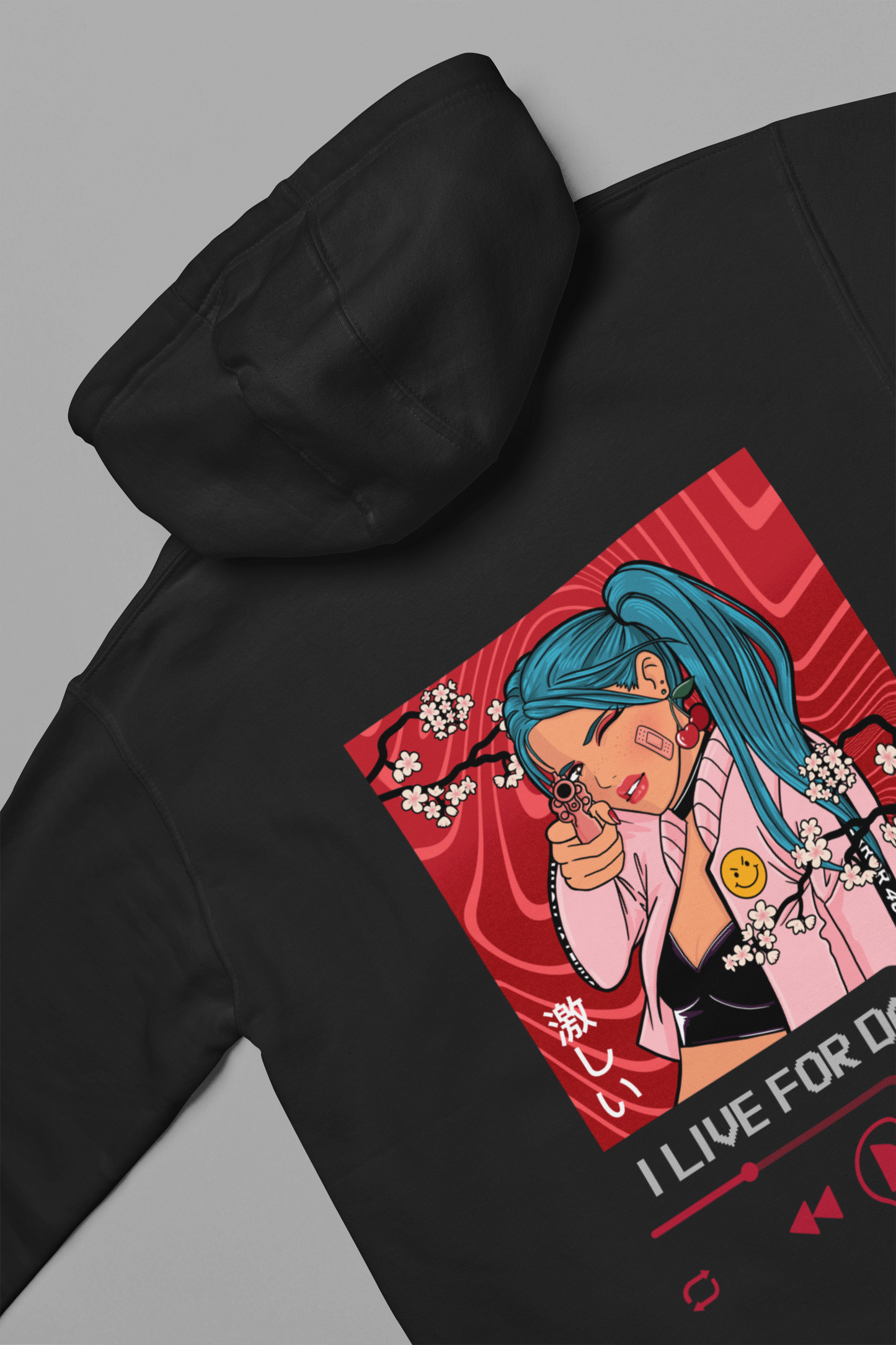 Hoodie - 'I Live for Danger' Quote Design