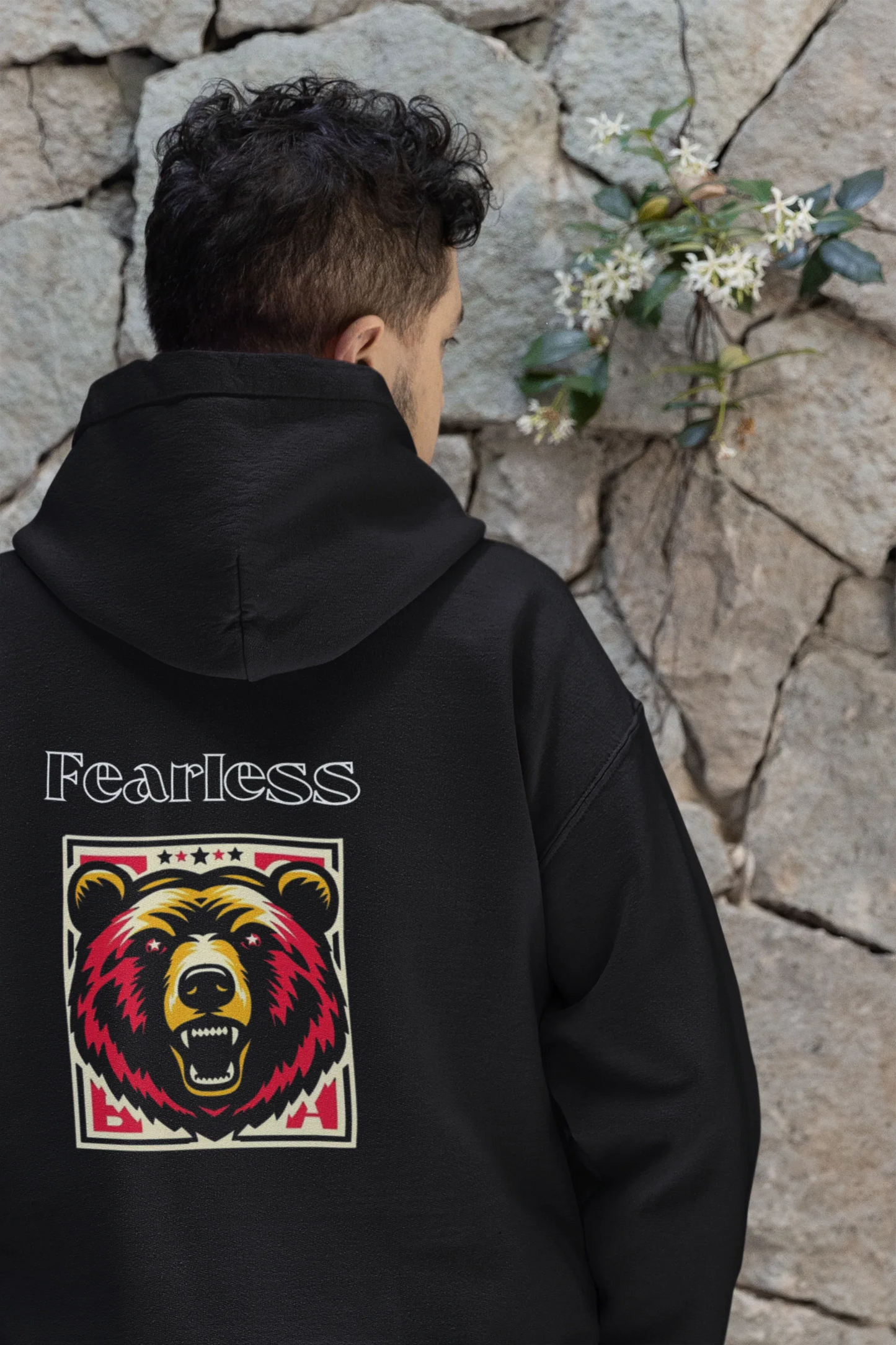 Fearless Bear Hoodie - Alley Crafters