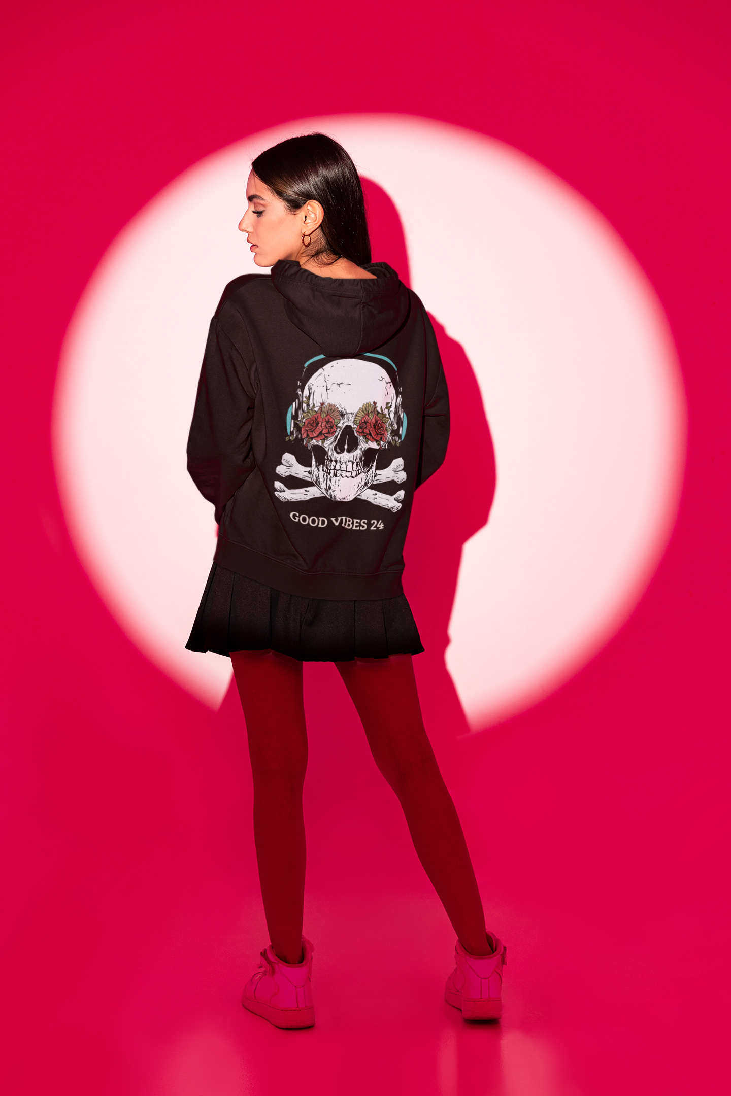 Skull Roses Hoodie Unisexx