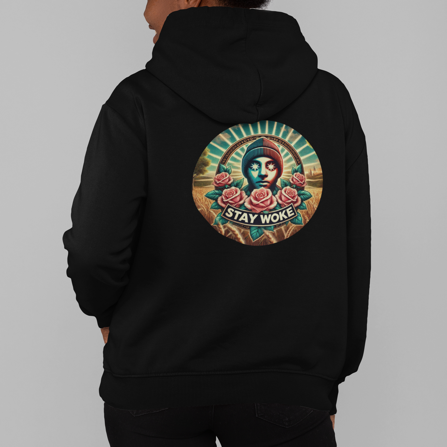 Hooded Sweatshirt - 'Stay Woke'