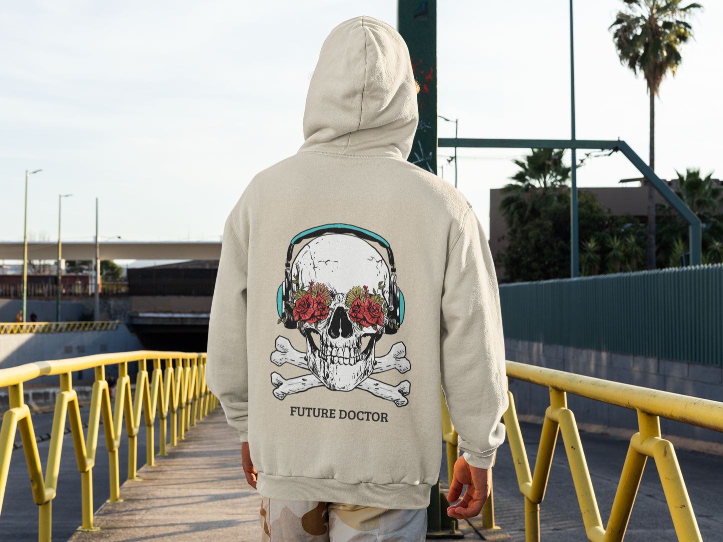 Skull Roses Hoodie Unisexx