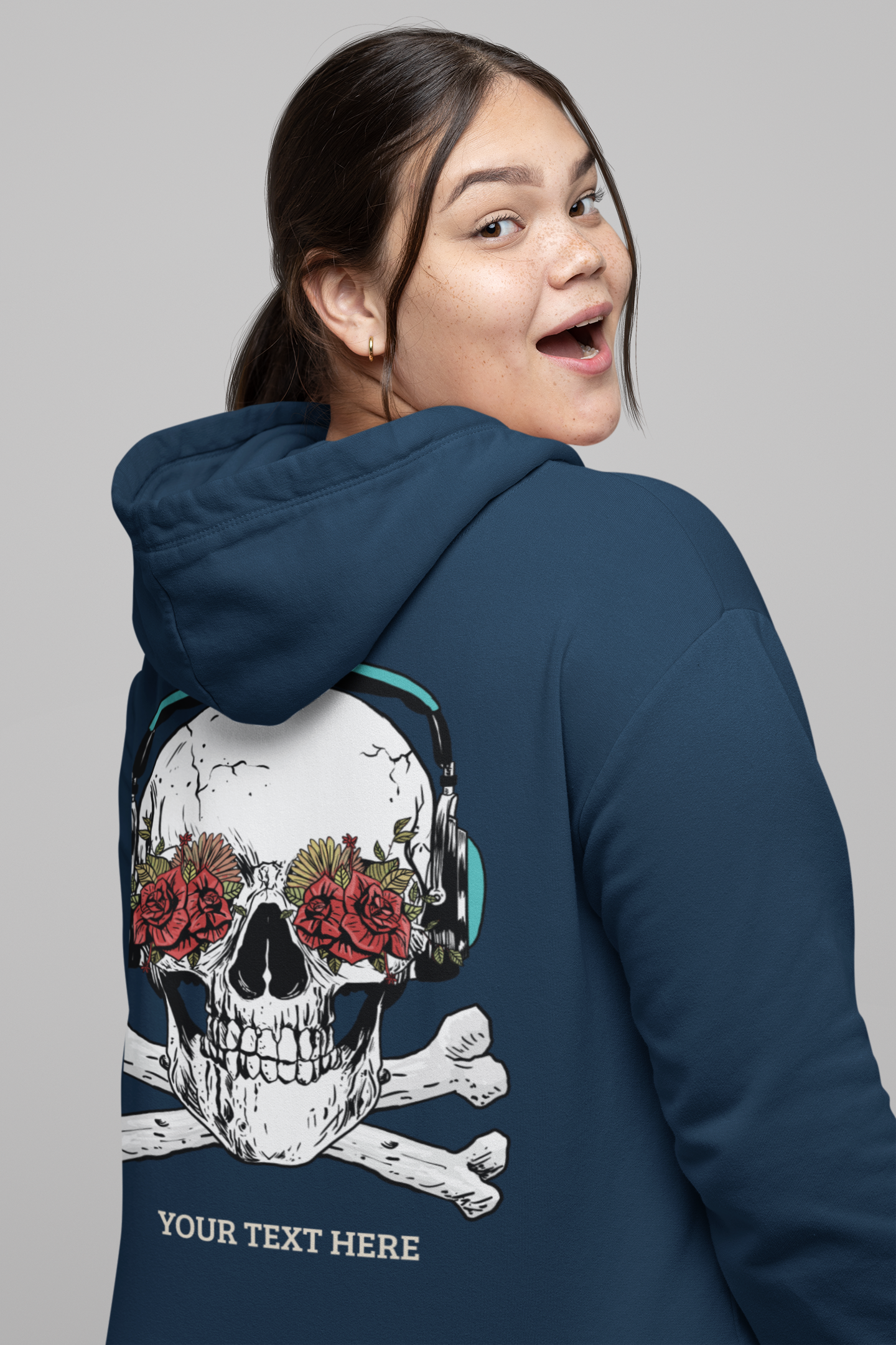Skull Roses Hoodie Unisexx