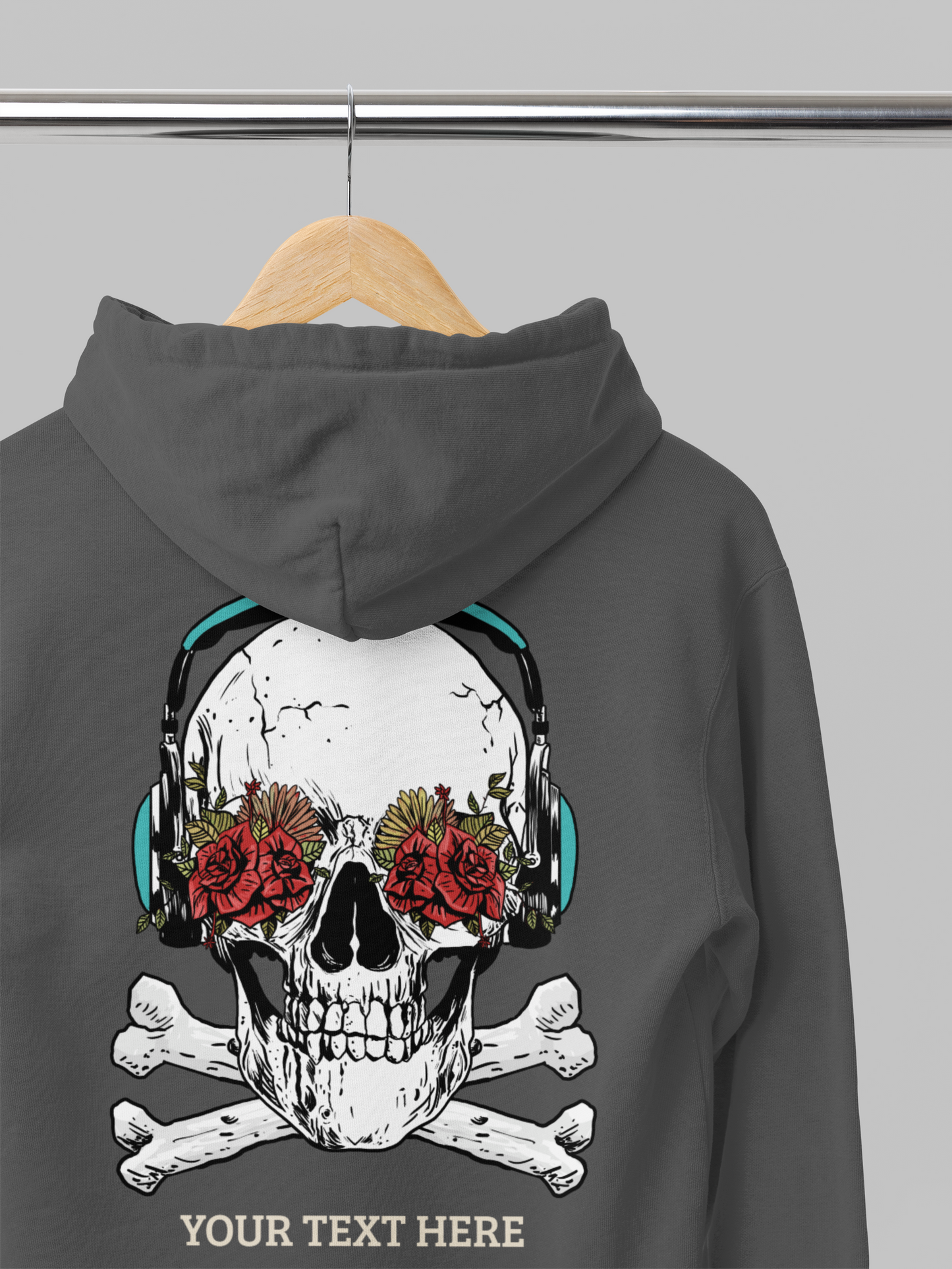 Skull Roses Hoodie Unisexx