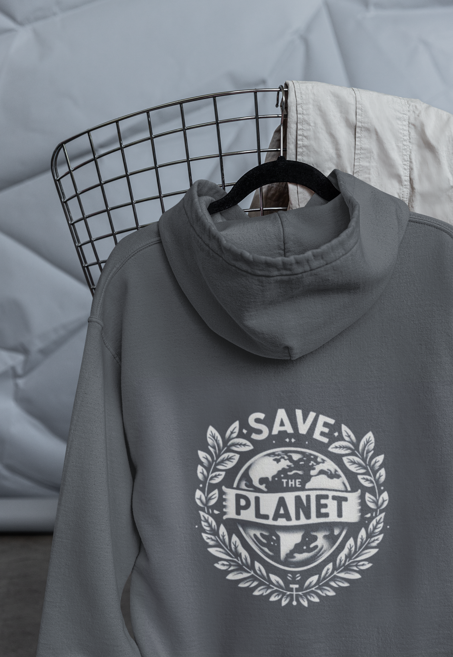 Hooded Sweatshirt - Save the Planet Eco-Friendly Design
