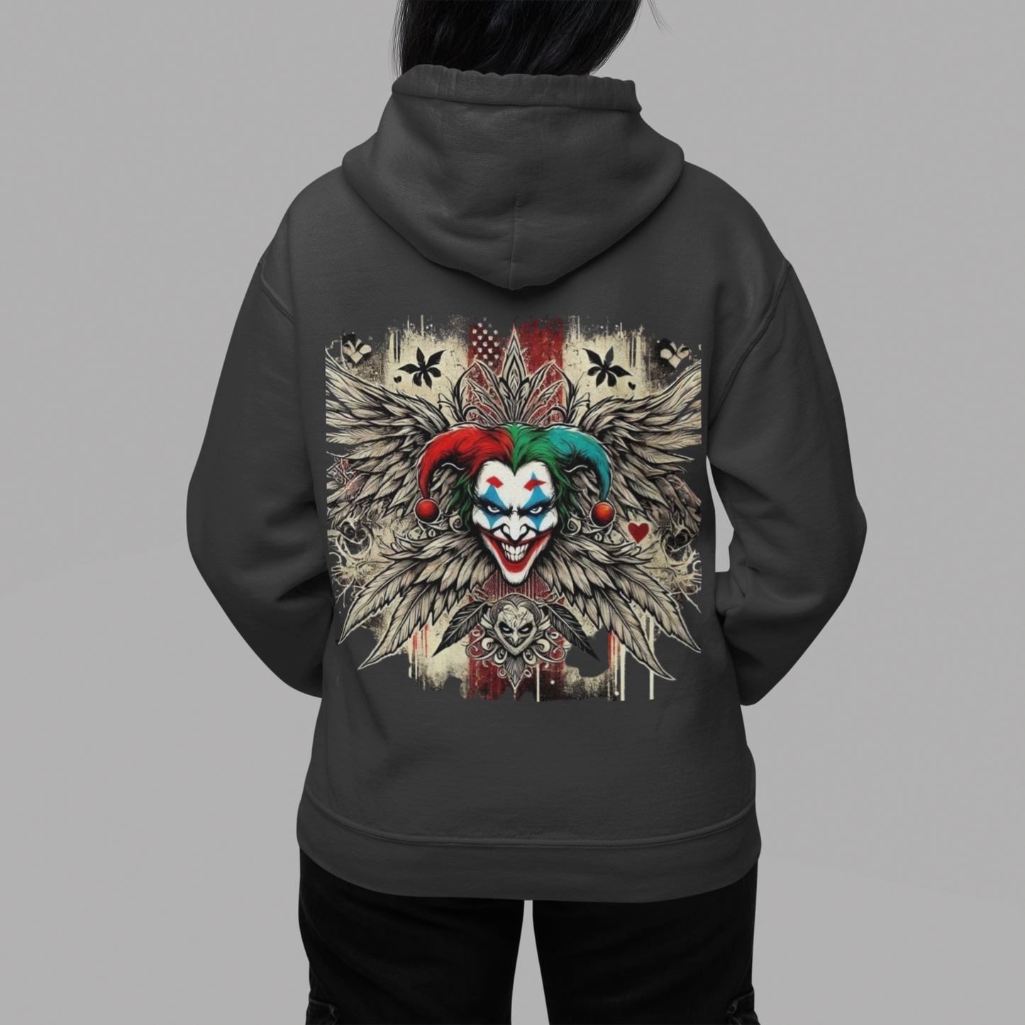 Hoodie - Joker Graphic Print for Fans of Villains