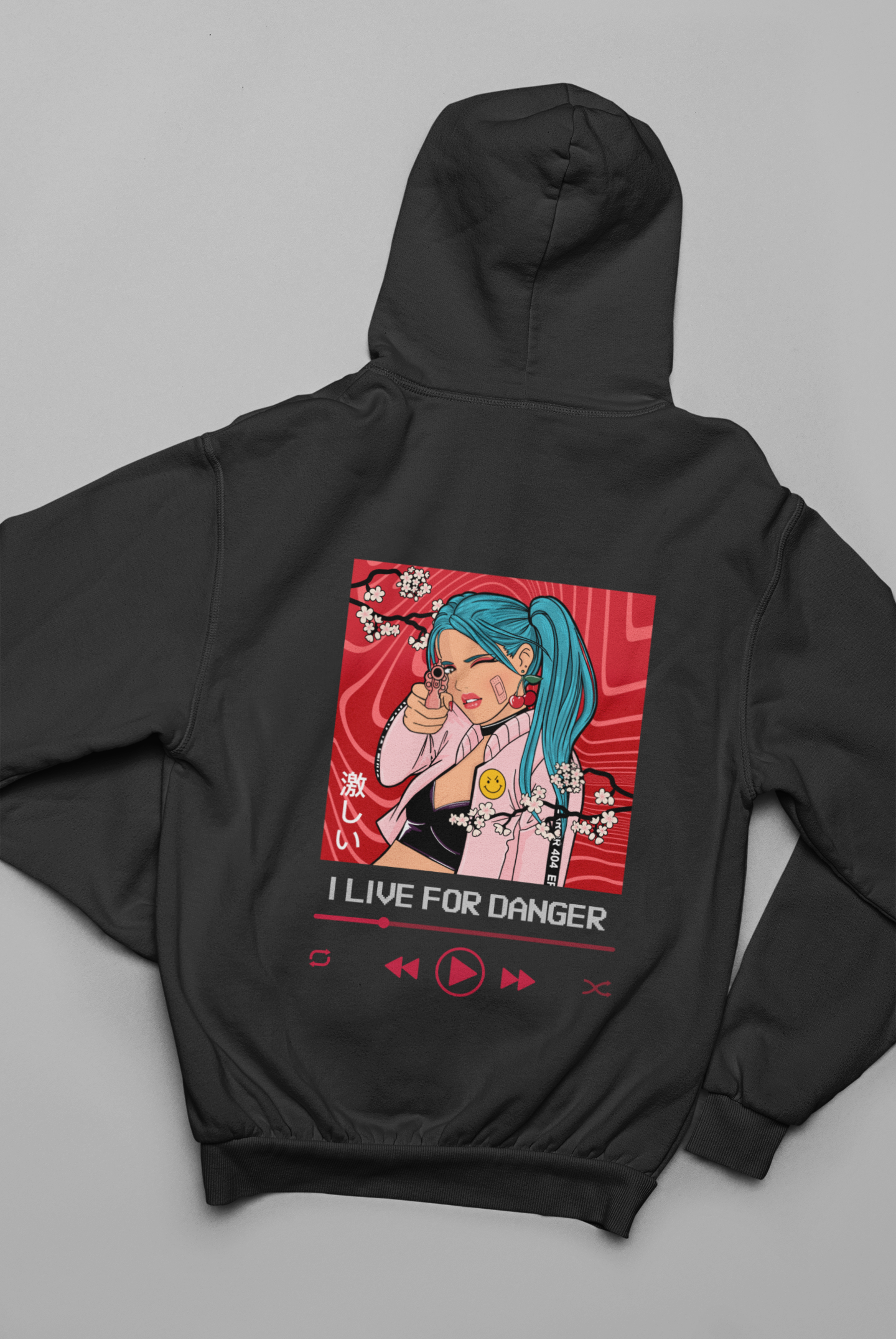 Hoodie - 'I Live for Danger' Quote Design