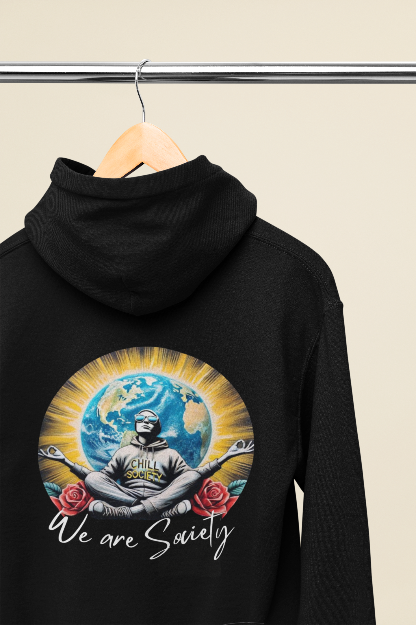Hooded Sweatshirt - 'we are society' Design