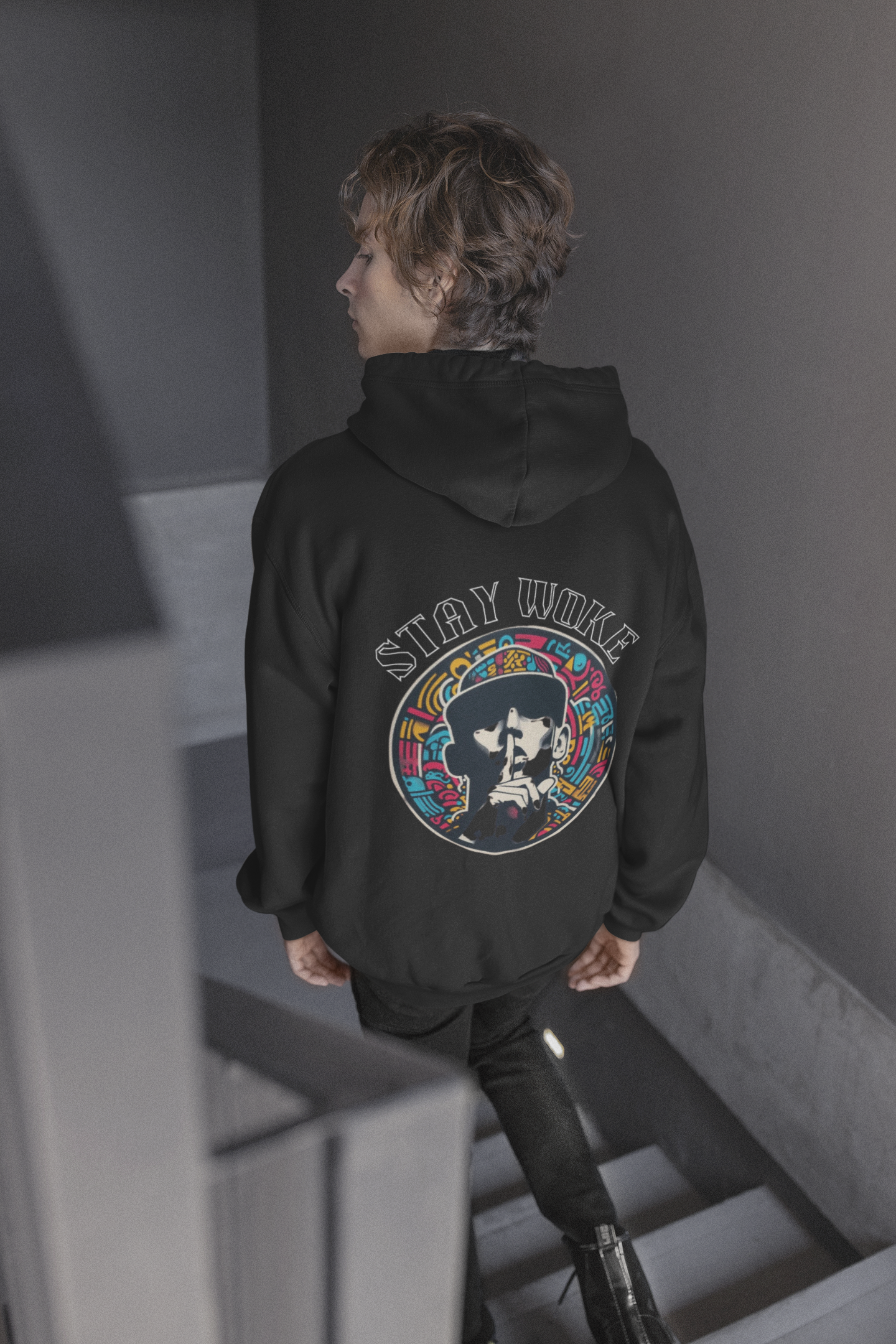 Hooded Sweatshirt stay woke Unisex