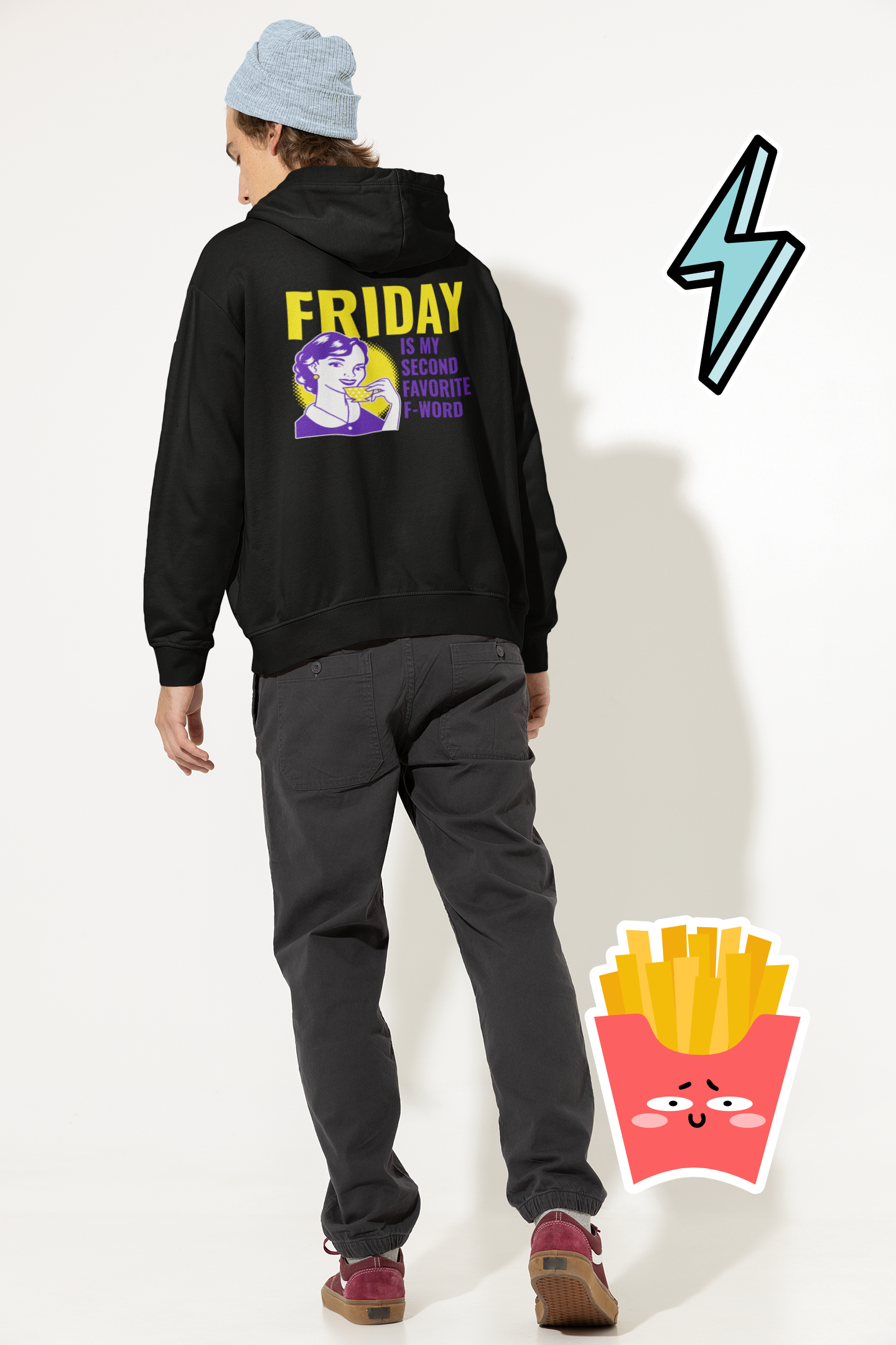 Hooded Sweatshirt - Friday is my favourite second f word Design