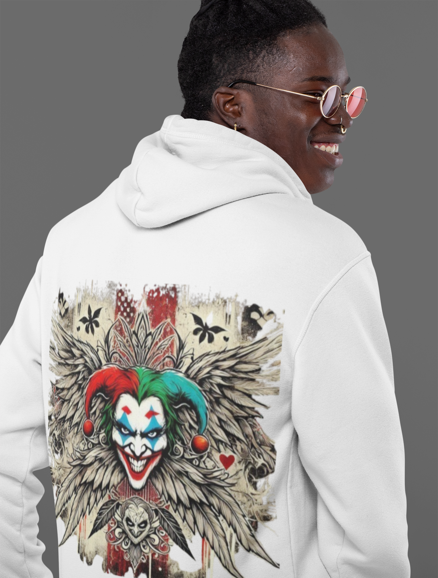 Hoodie - Joker Graphic Print for Fans of Villains