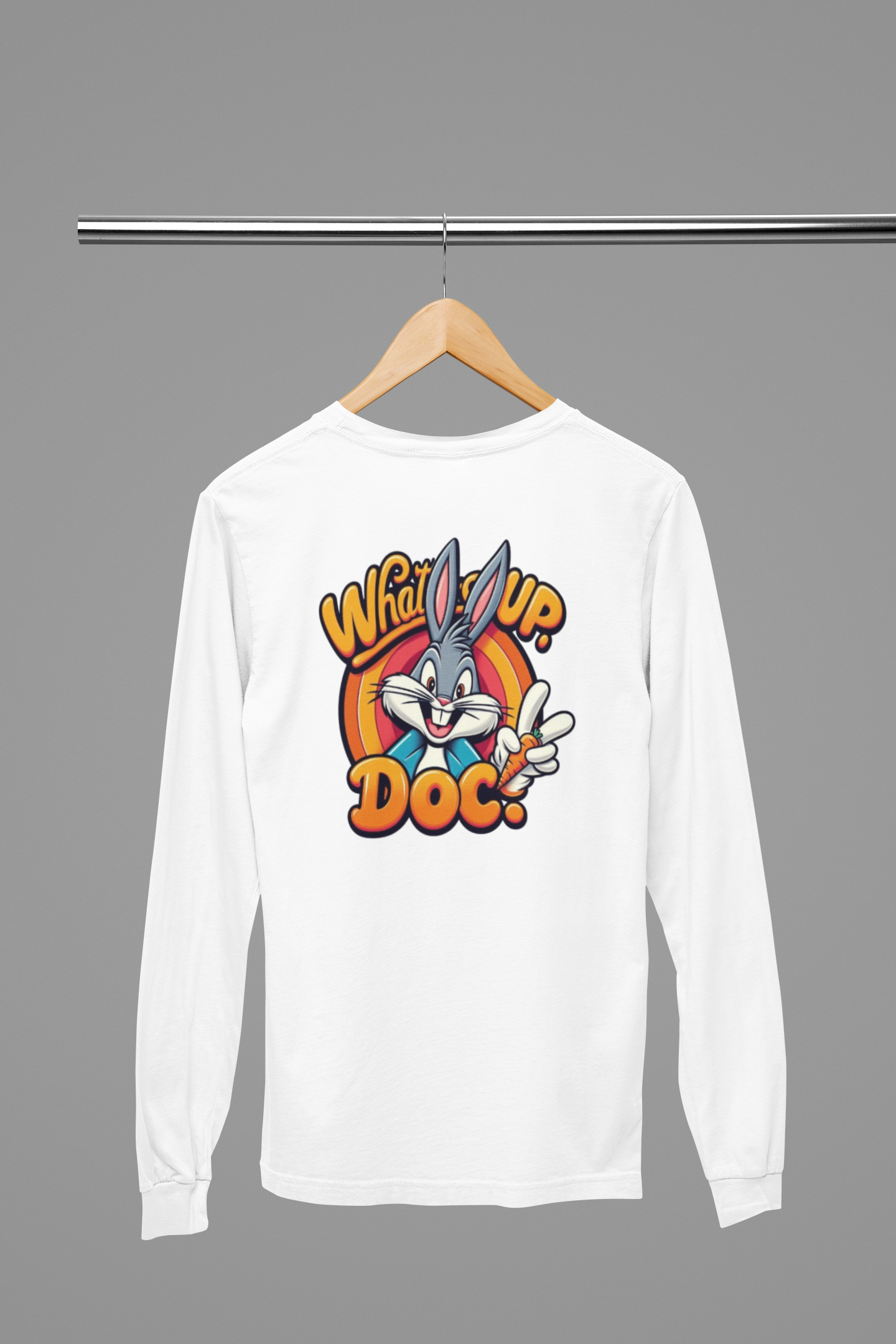 Long Sleeve Tee What's up Doc Unisex Jersey
