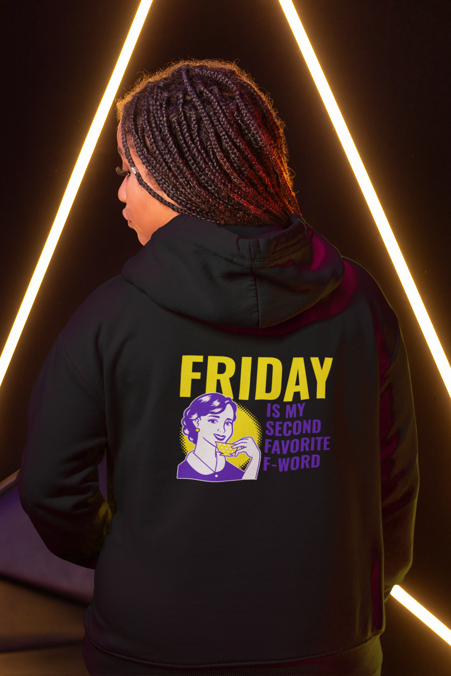 Hooded Sweatshirt - Friday is my favourite second f word Design
