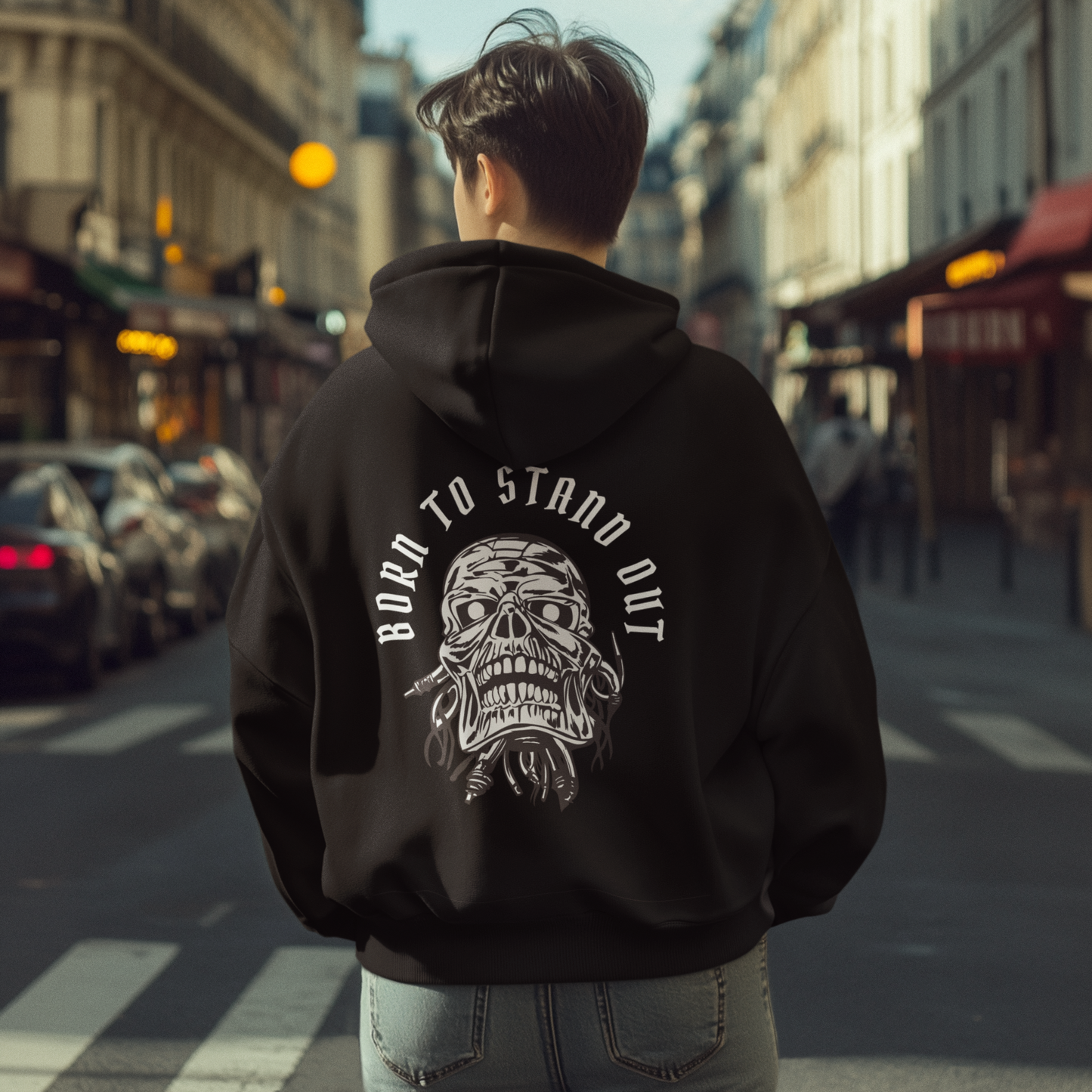Hoodie Sweatshirt - 'Born to Stand Out'