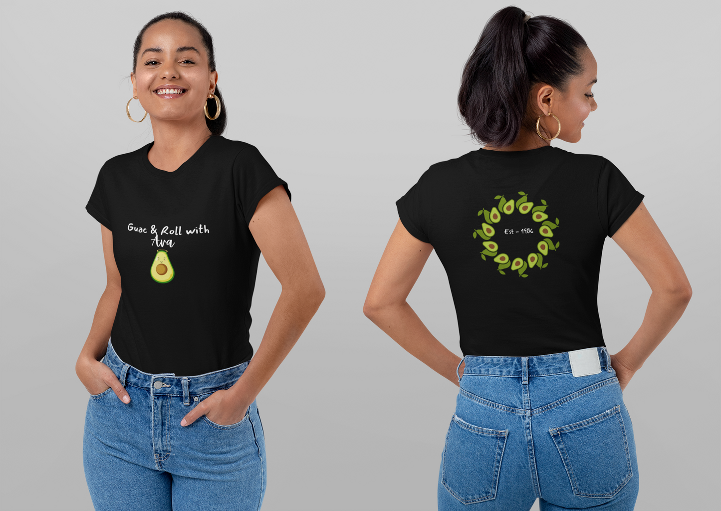 Avocado Tee - Guac & Roll Personalized Unisex T-Shirt