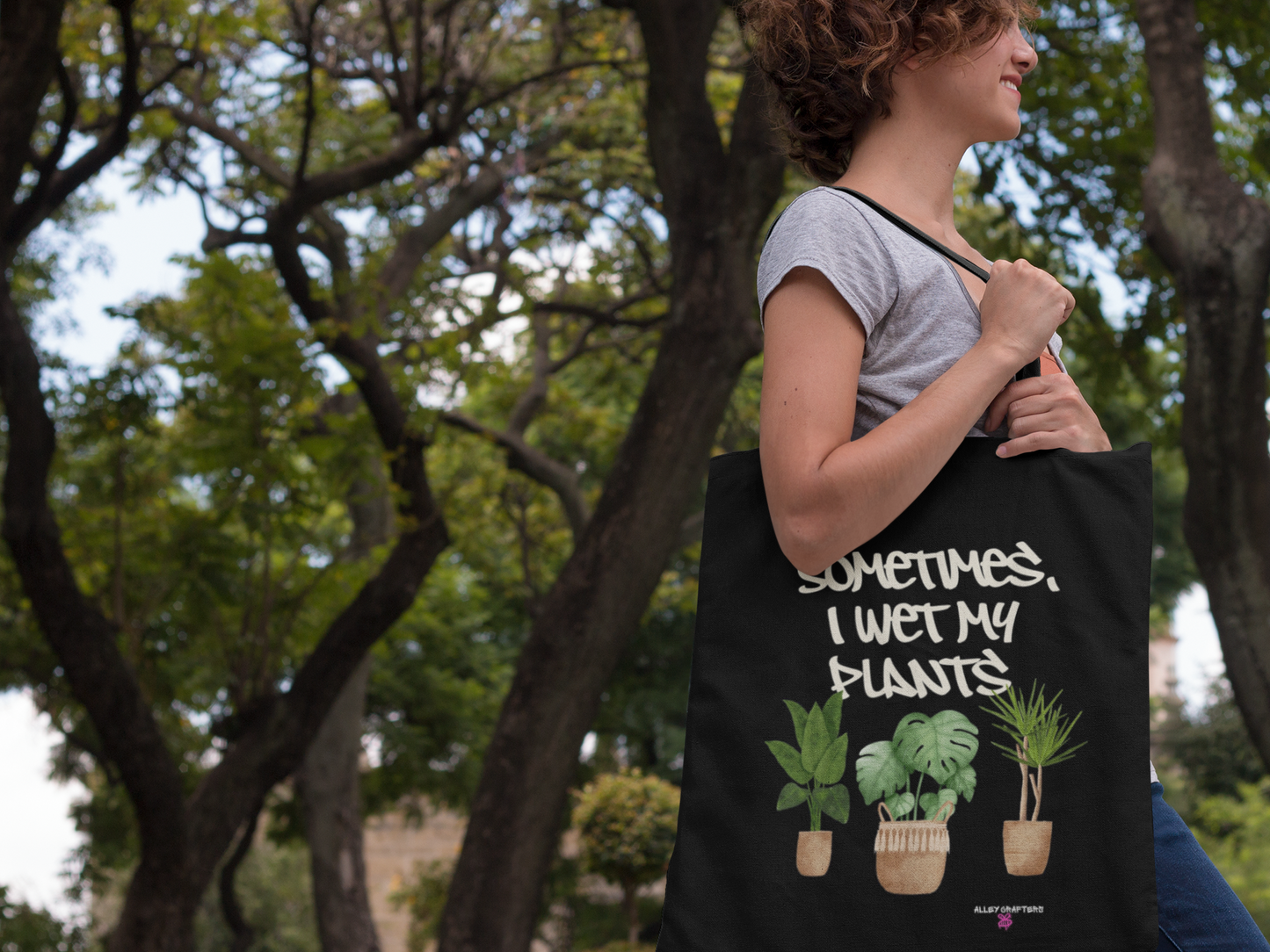 Sometimes I Wet My Plants - Tote Bag