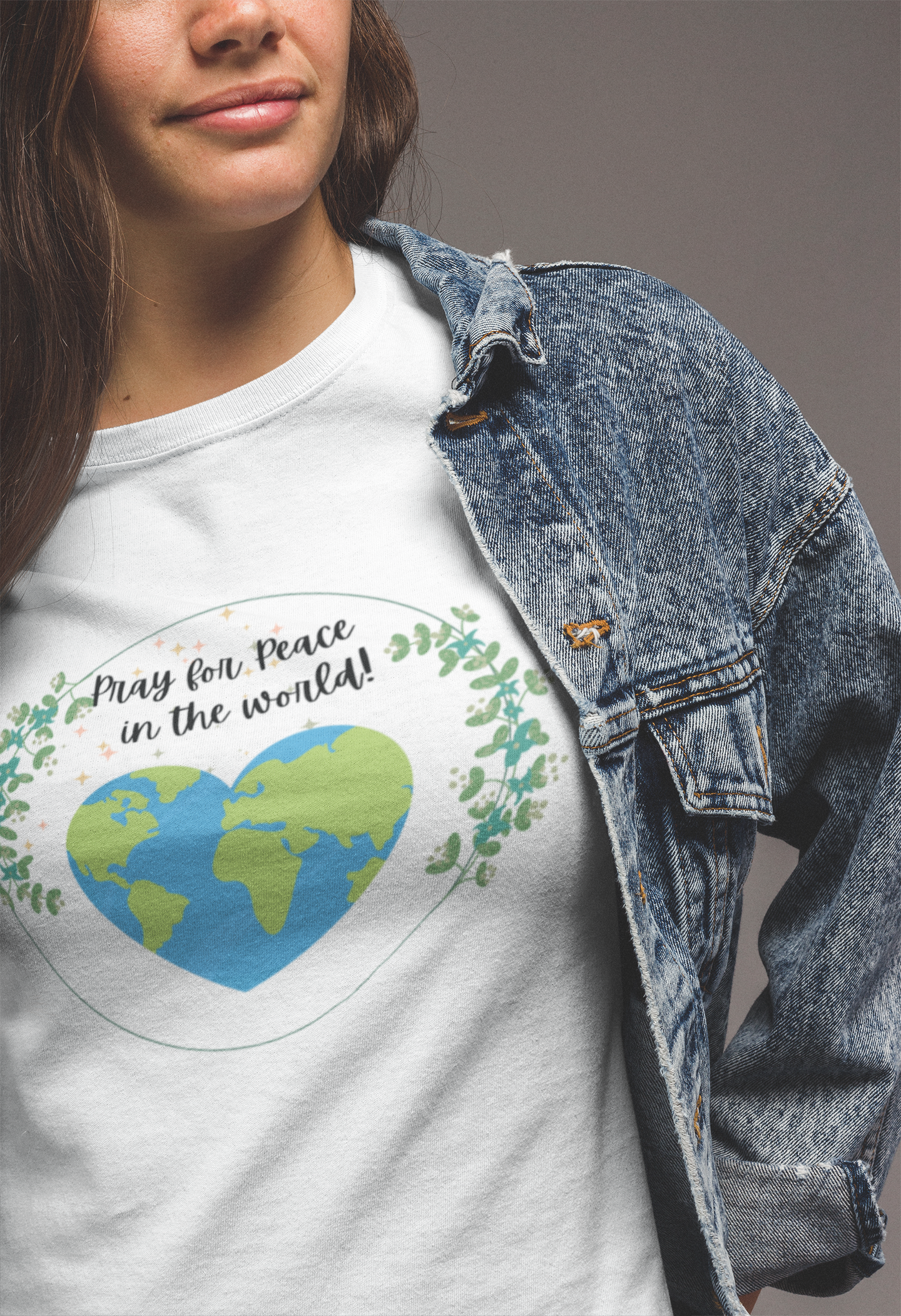 Pray for Peace in the World Unisex T-Shirt, Nature Lovers Awareness Tee, Earth Protection, Peaceful Vibes, Peace Lover Gift
