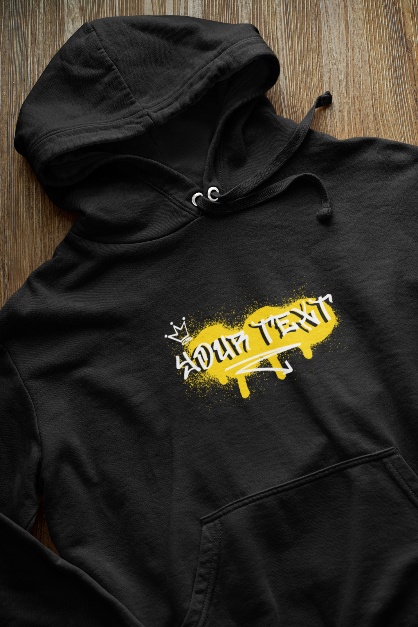 Customizable Unisex Hoodie with Personalised Text Design