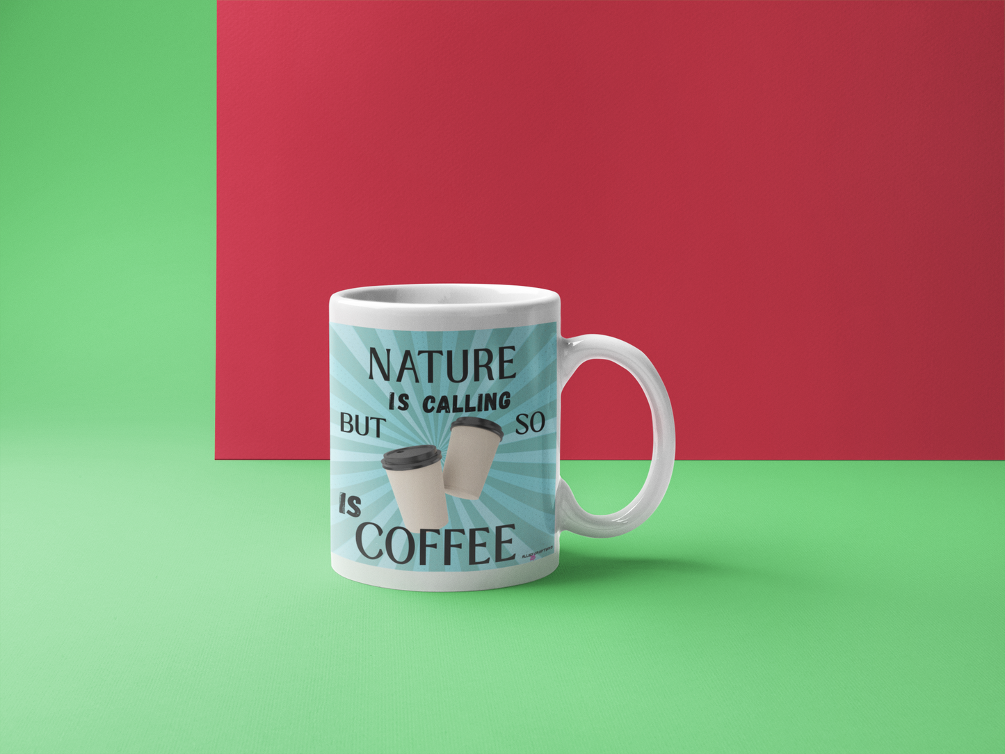 Nature Is Calling, But So Is Coffee Mug