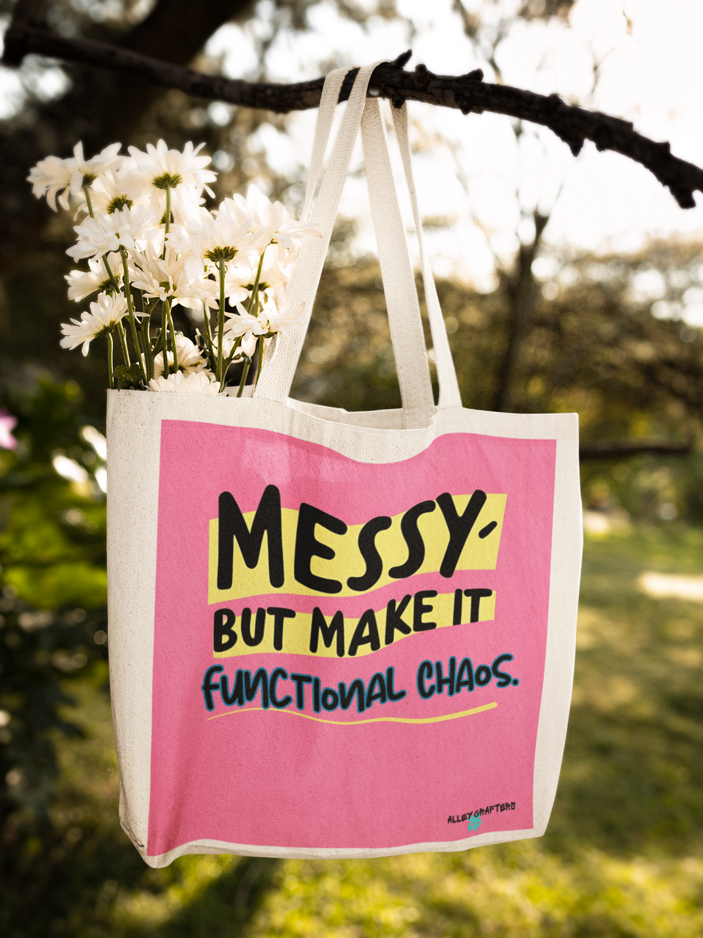 Messy, But Make It Functional Chaos Tote Bag